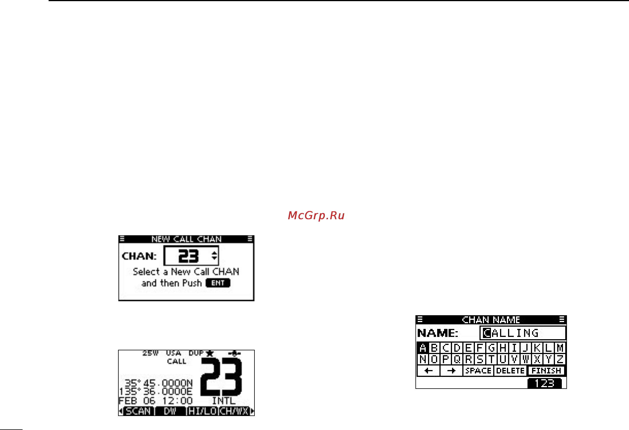 Icom IC-M424 [22/108] Basic operation
