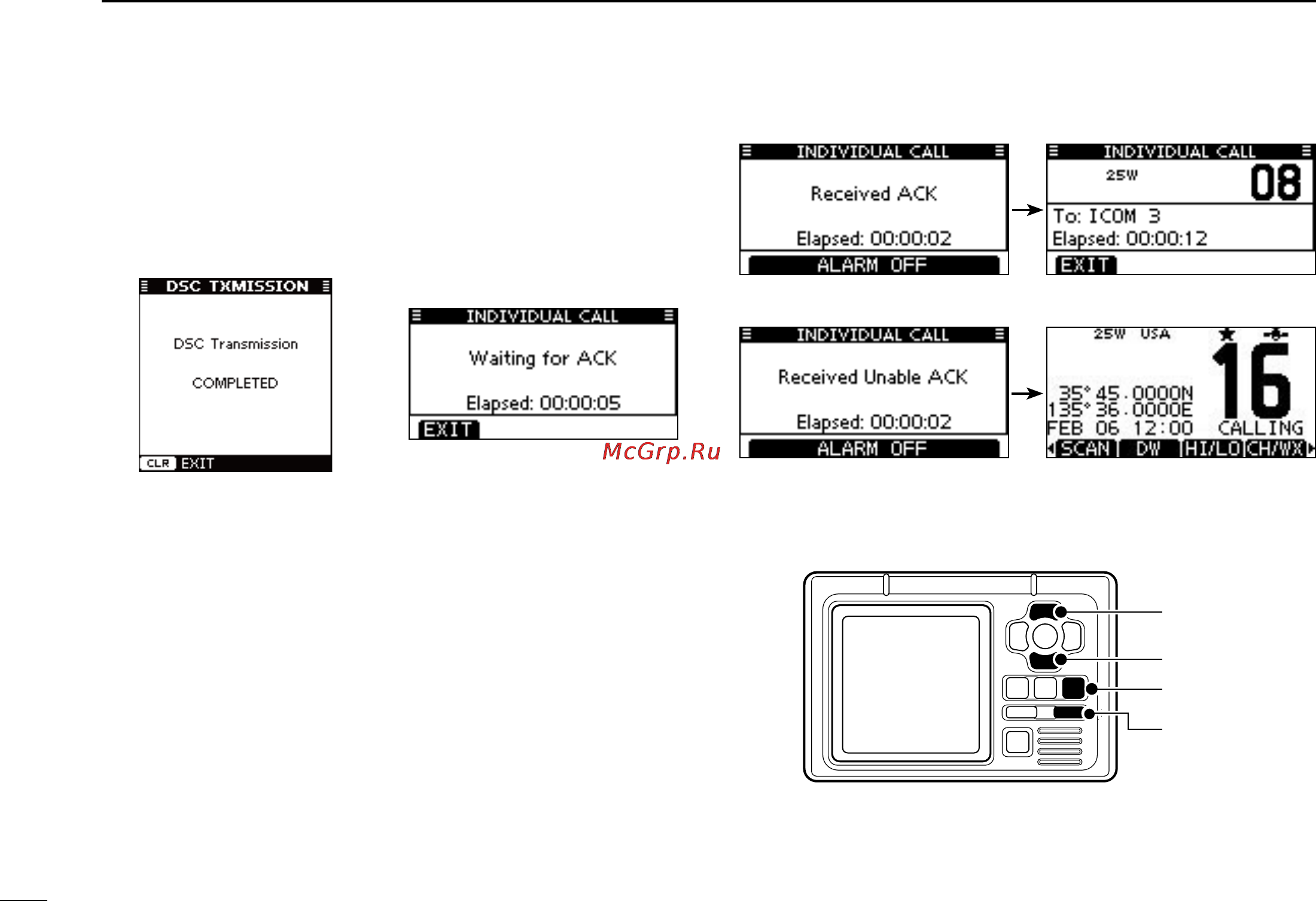 Icom IC-M424 [80/108] Dsc operation