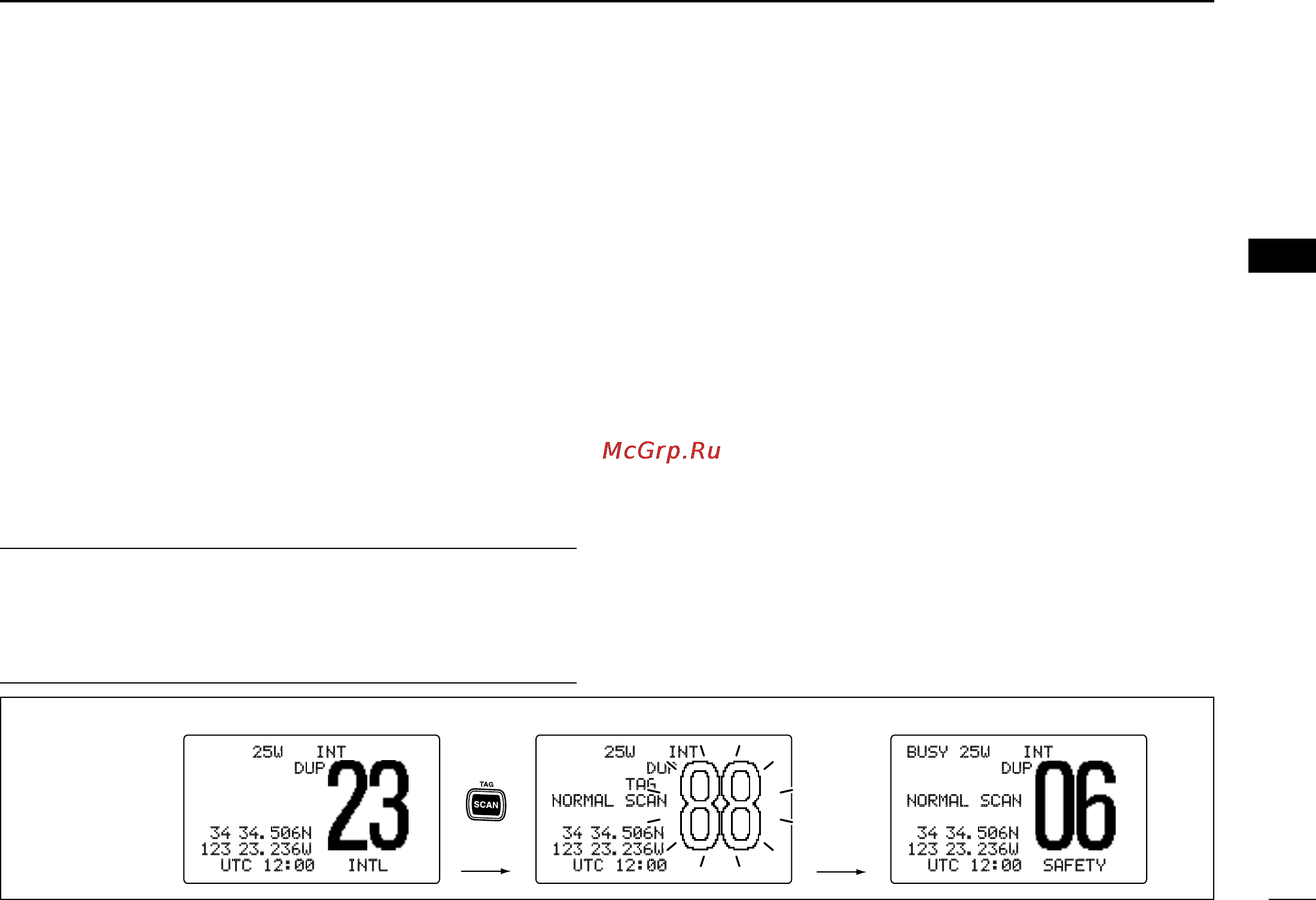 Icom IC-M504 [19/80] Scan operation