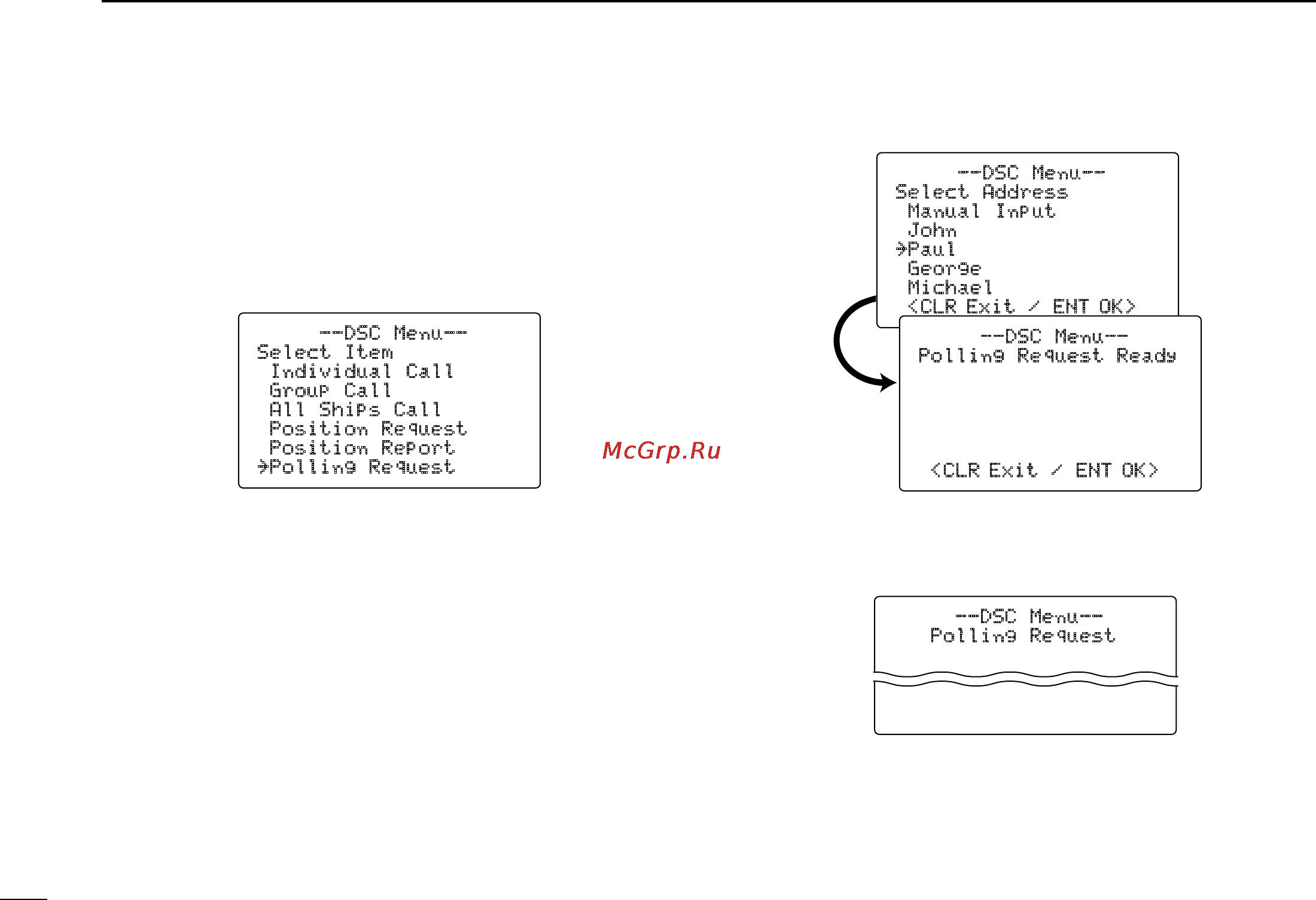 Icom IC-M504 [42/80] D transmitting a polling request call