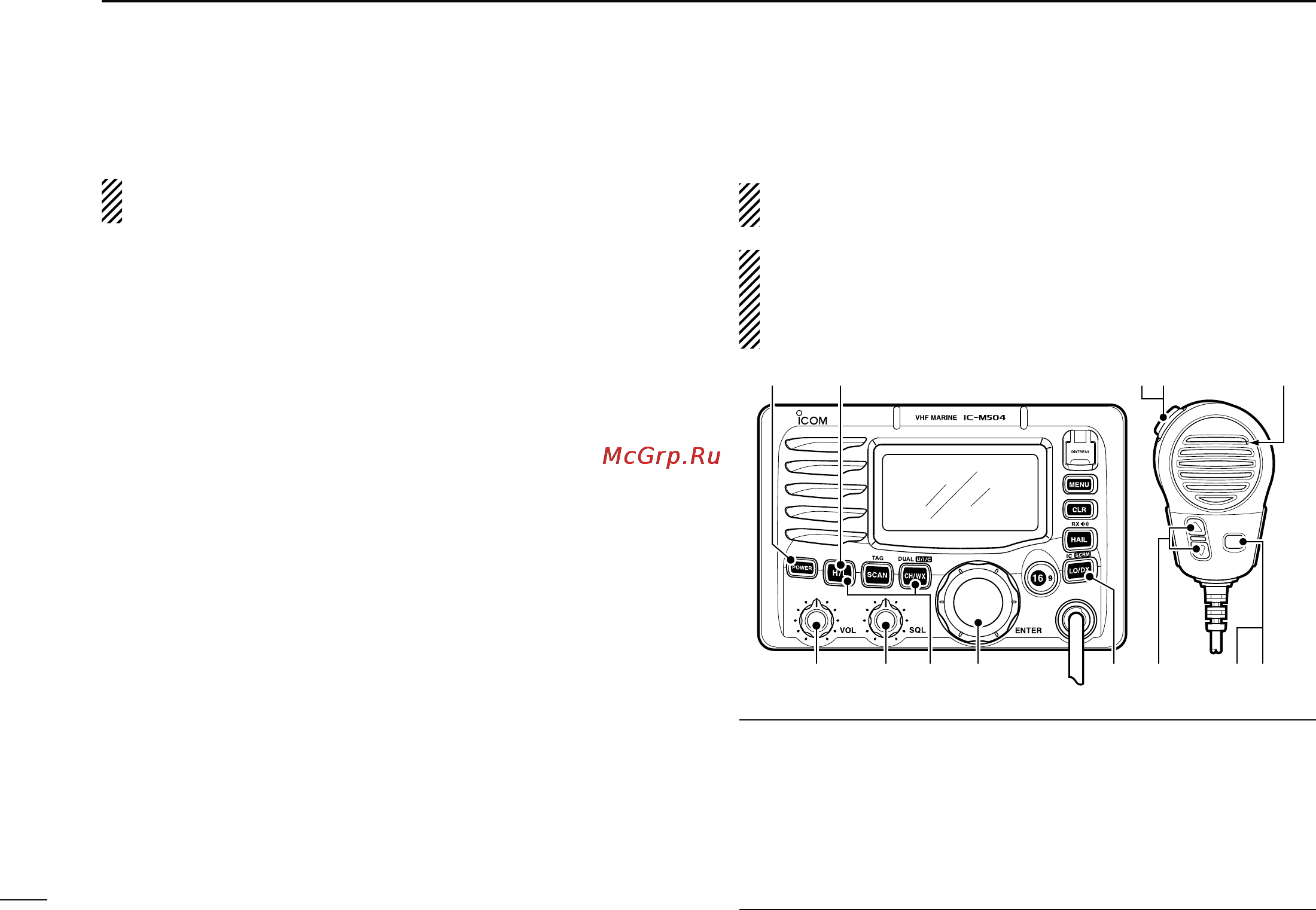 Icom IC-M504A [14/80] Receiving and transmitting