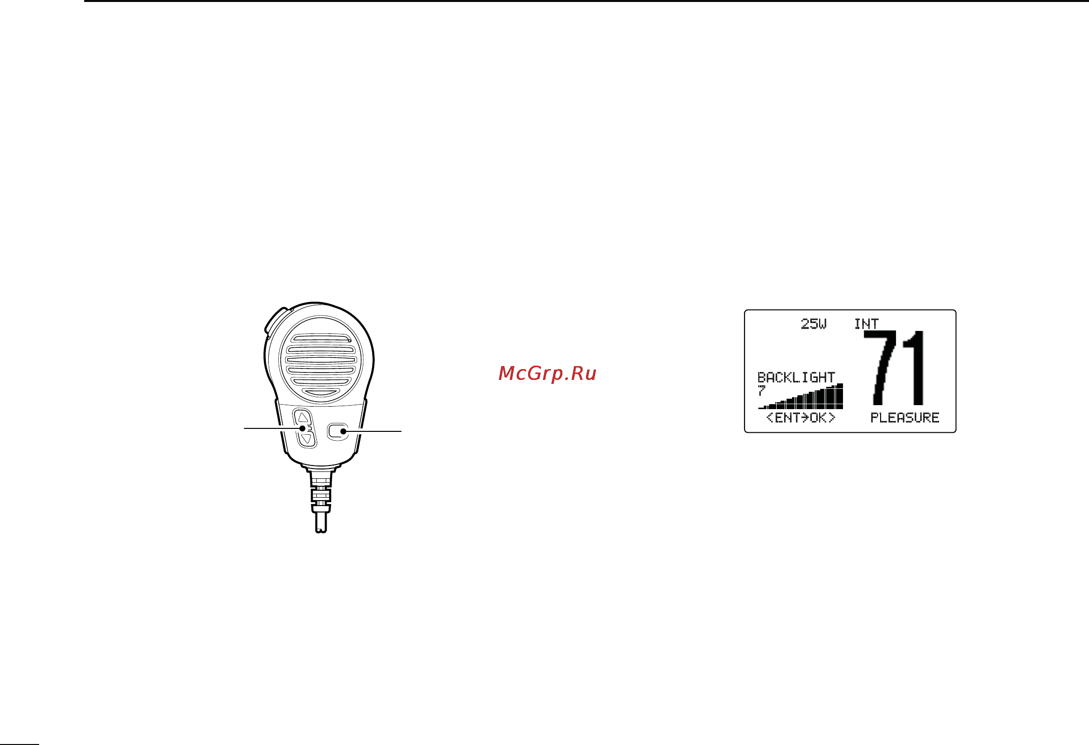 Icom IC-M504A [16/80] Display backlight