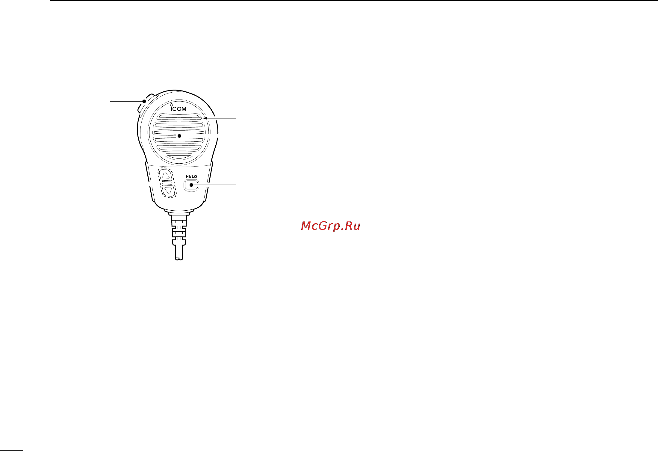 Icom IC-M604 [12/64] I microphone