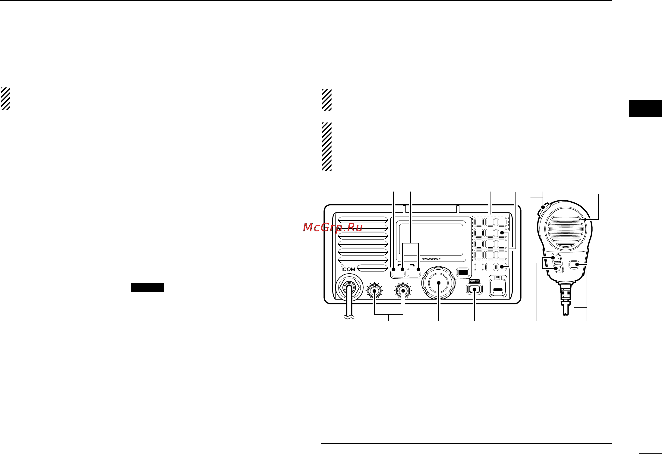 Icom IC-M604 [15/64] I receiving and transmitting