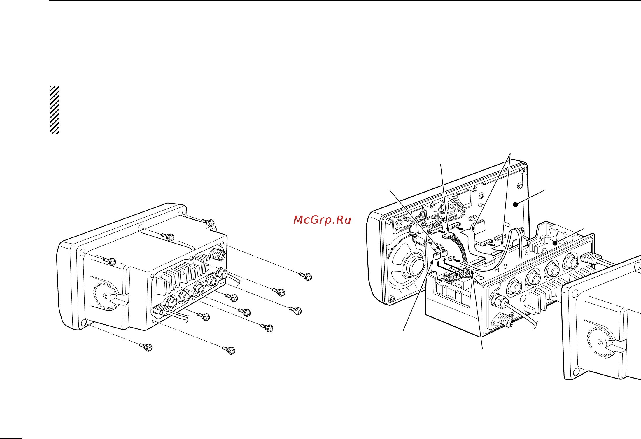 Icom IC-M604 [56/64] I optional unit installation