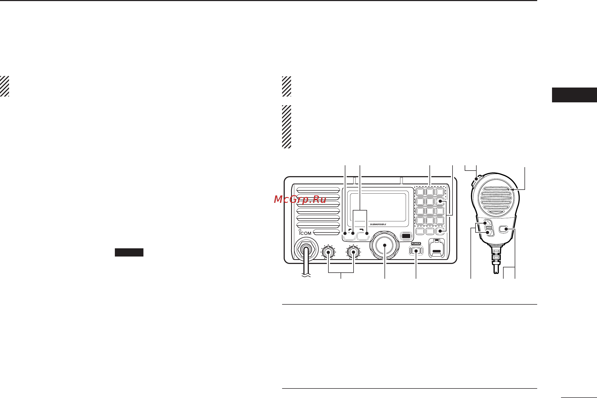 Icom IC-M604A [15/68] Receiving and transmitting
