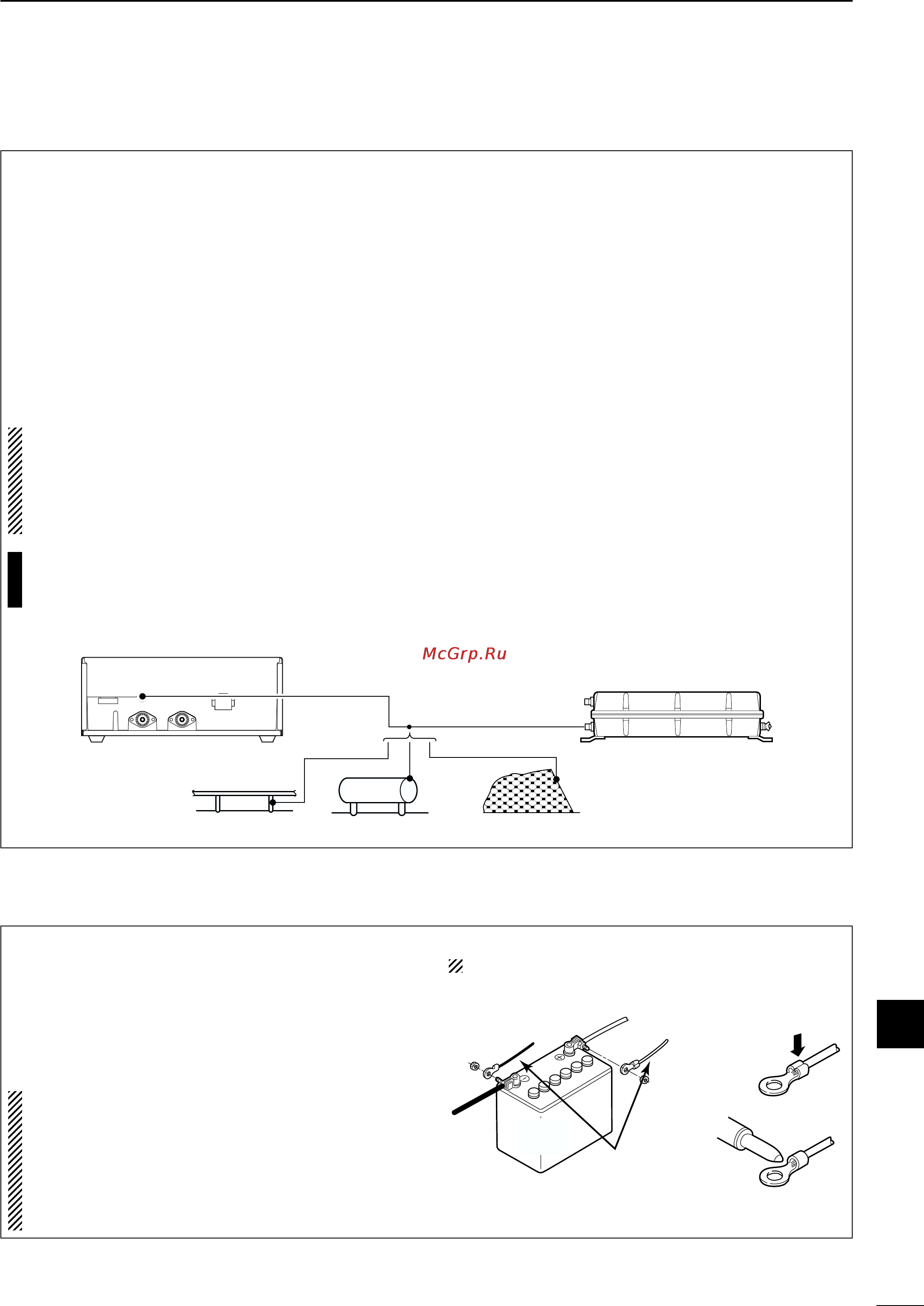Icom IC-M802 [63/78] I ground connection