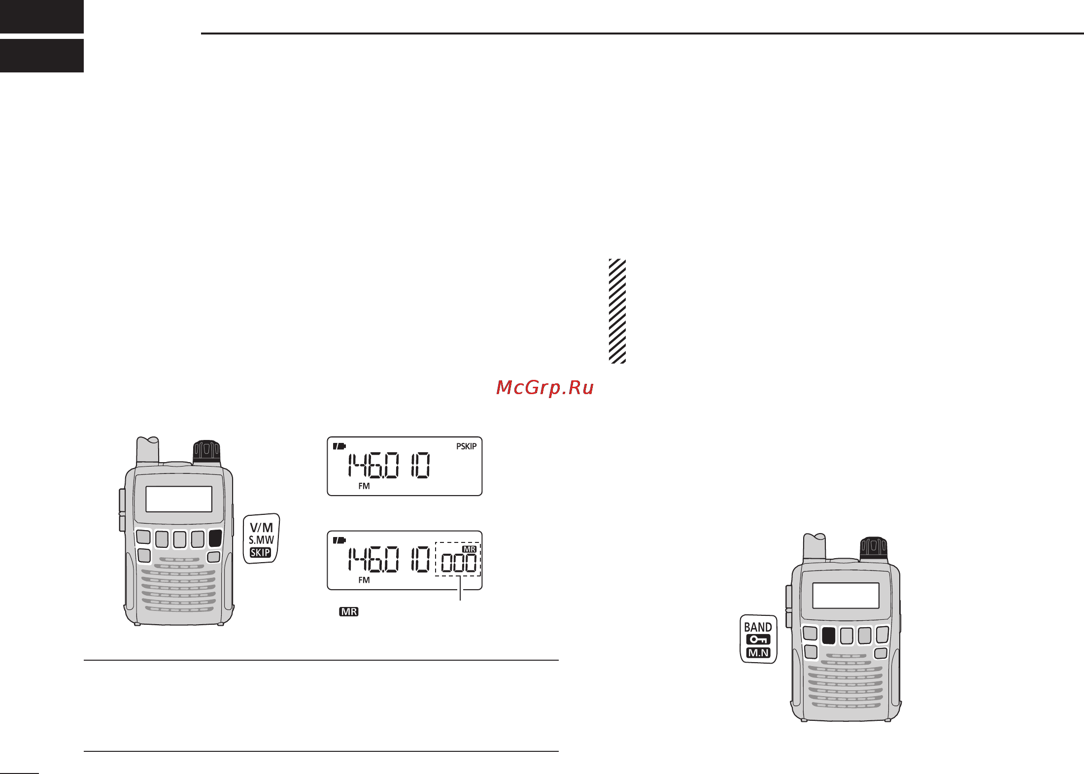 Icom IC-R6 [22/96] Frequency and channel setting