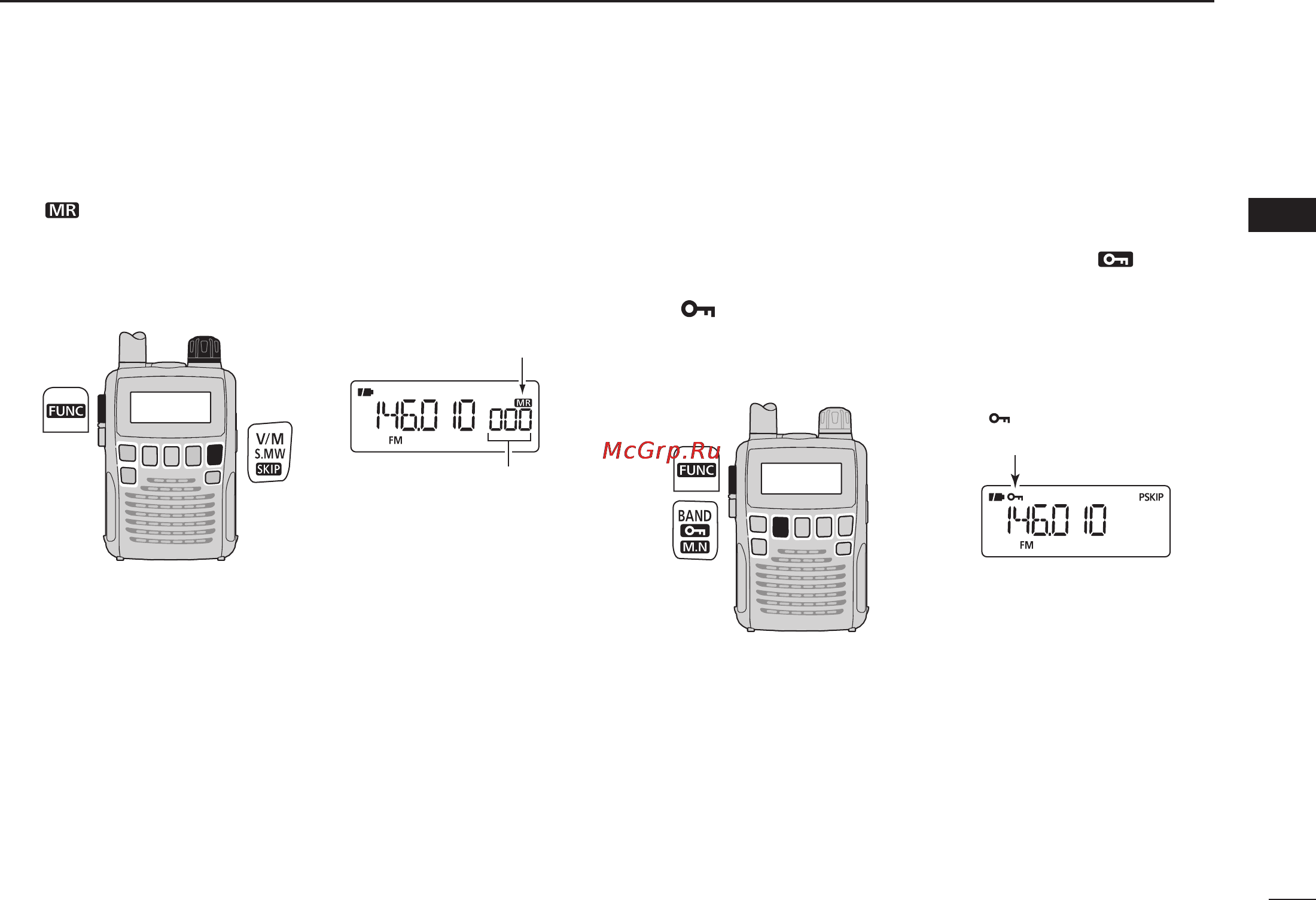 Icom IC-R6 [25/96] Lock function