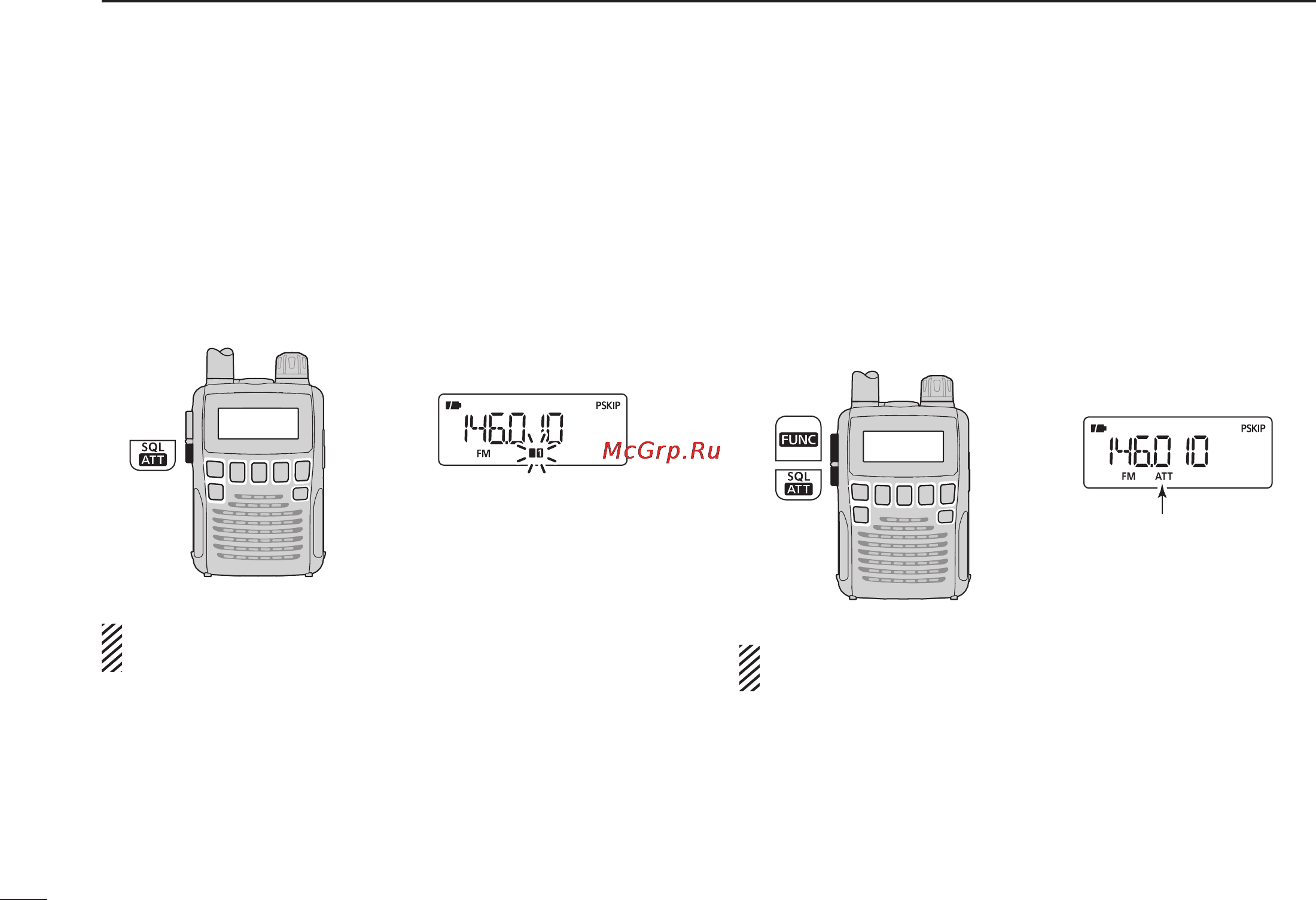 Icom IC-R6 [28/96] Attenuator function