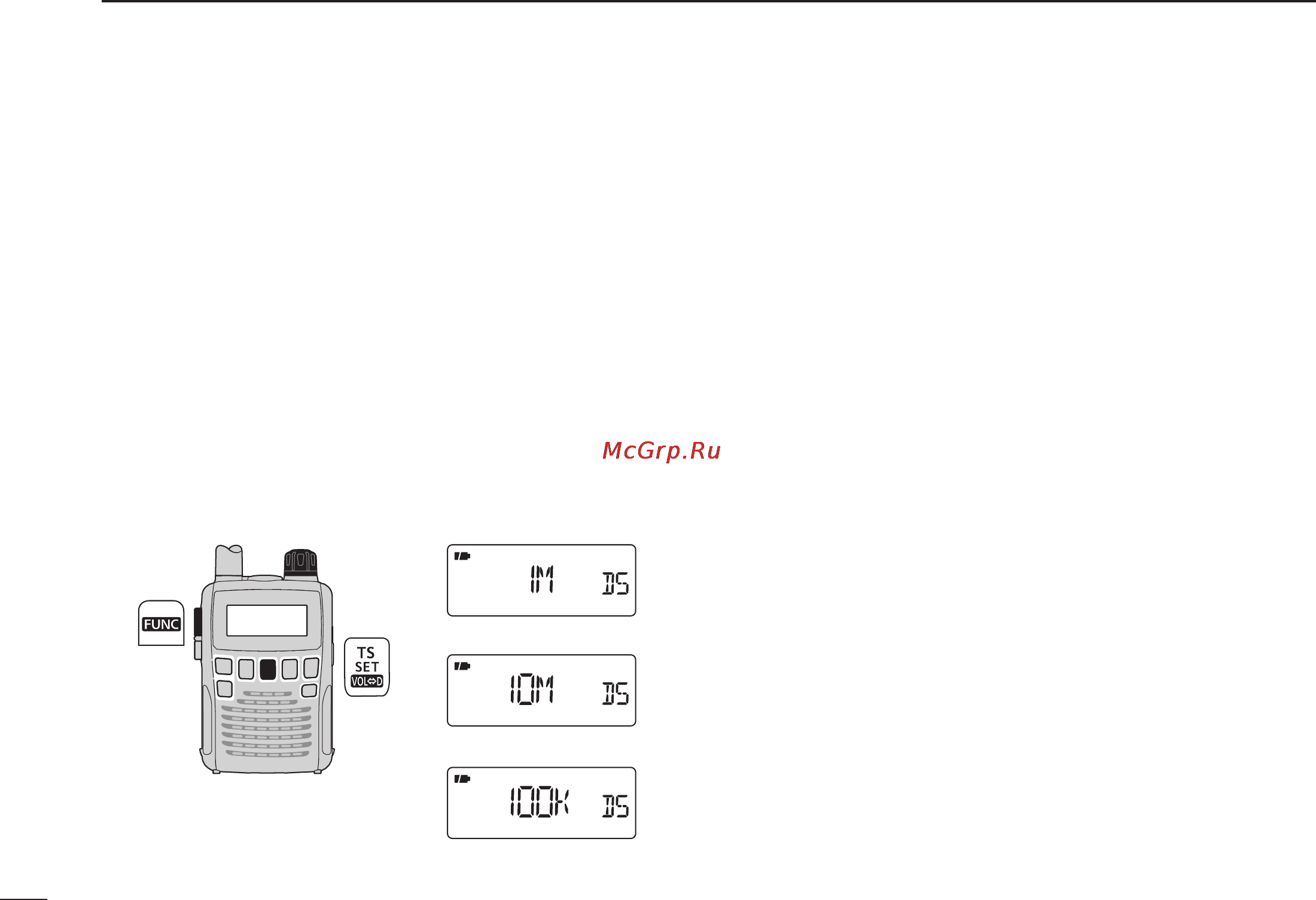 Icom IC-R6 [30/96] Dial select step