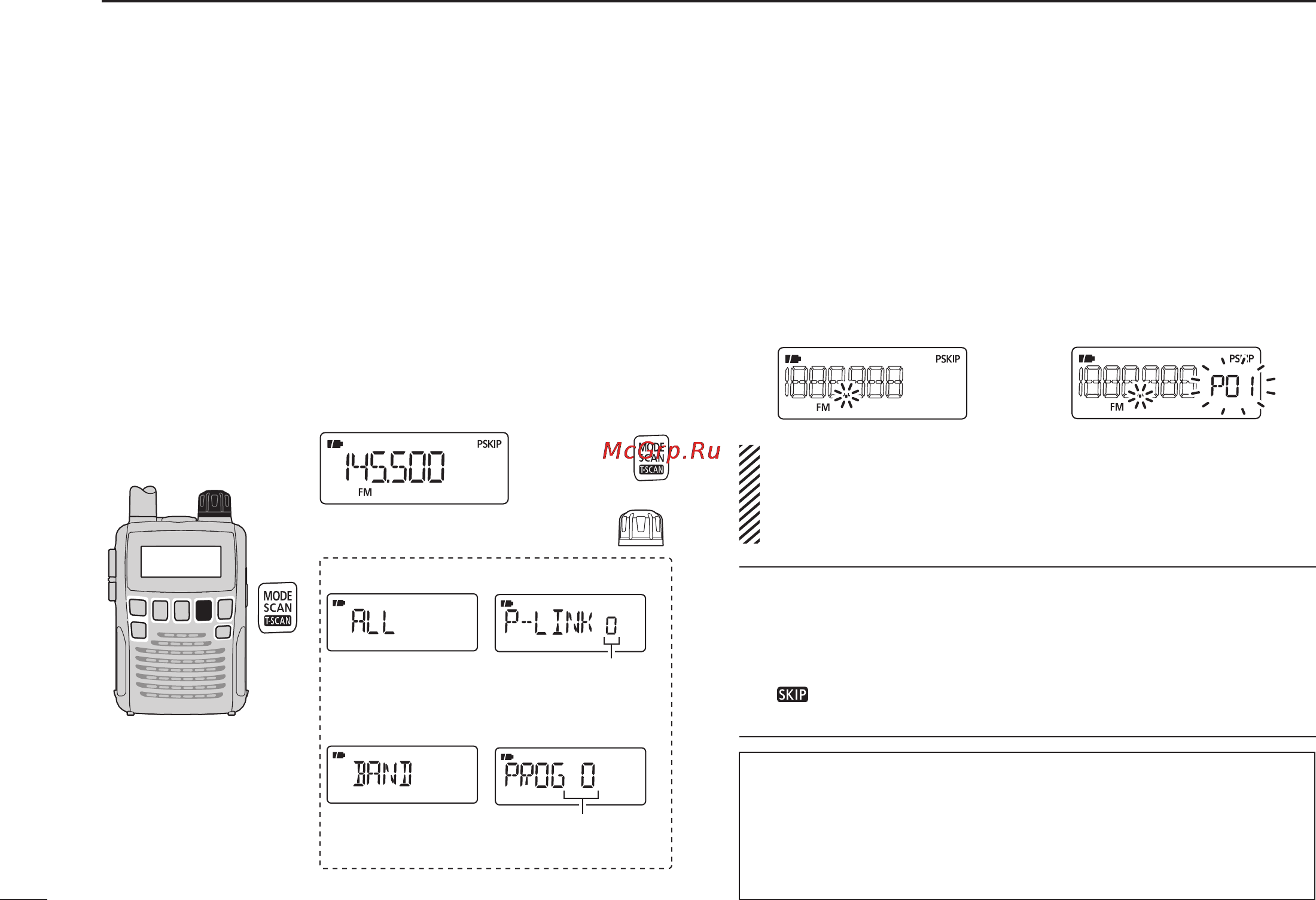 Icom IC-R6 [42/96] Full band programmed link programmed scan
