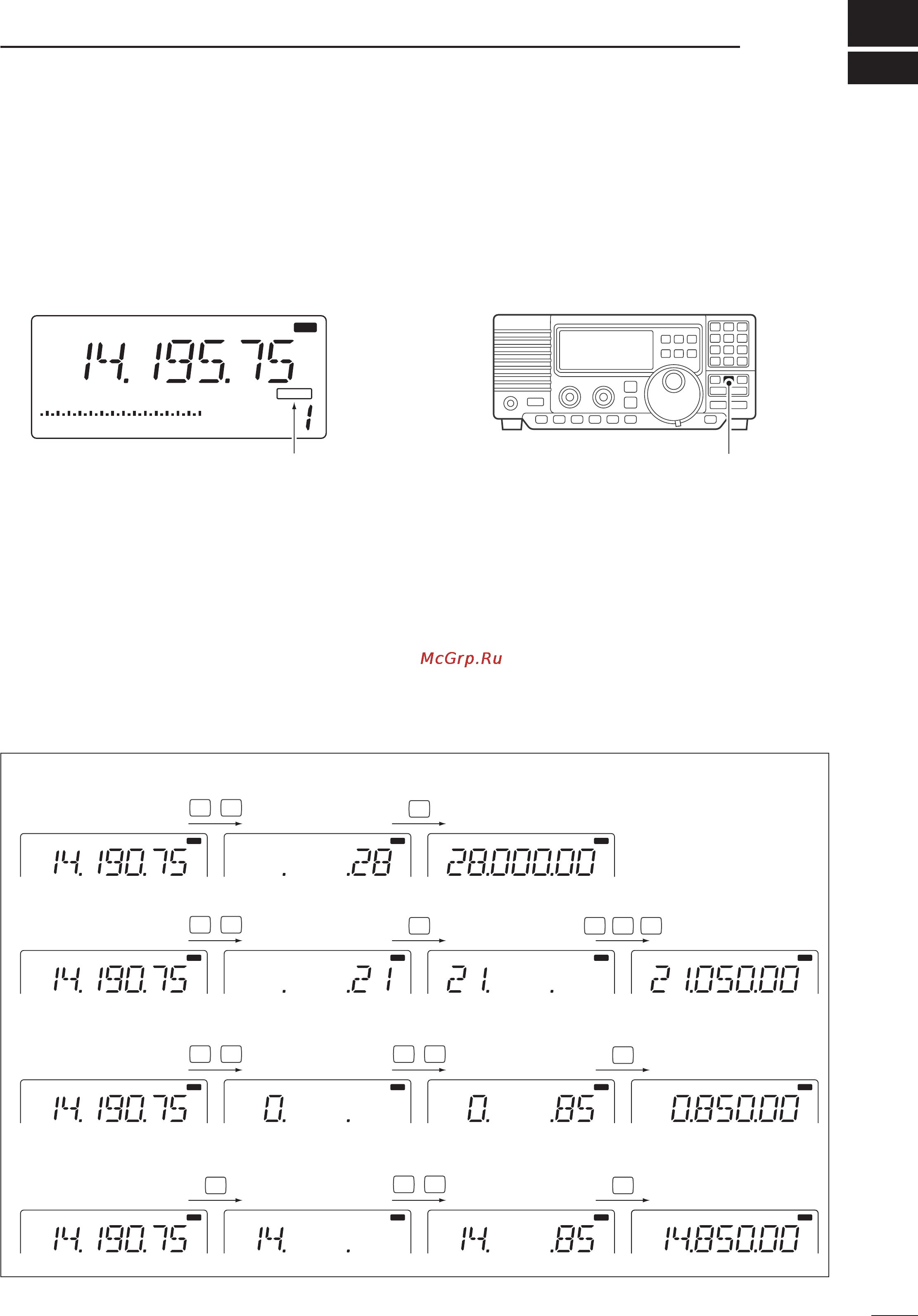 Icom IC-R75 [15/48] Frequency setting