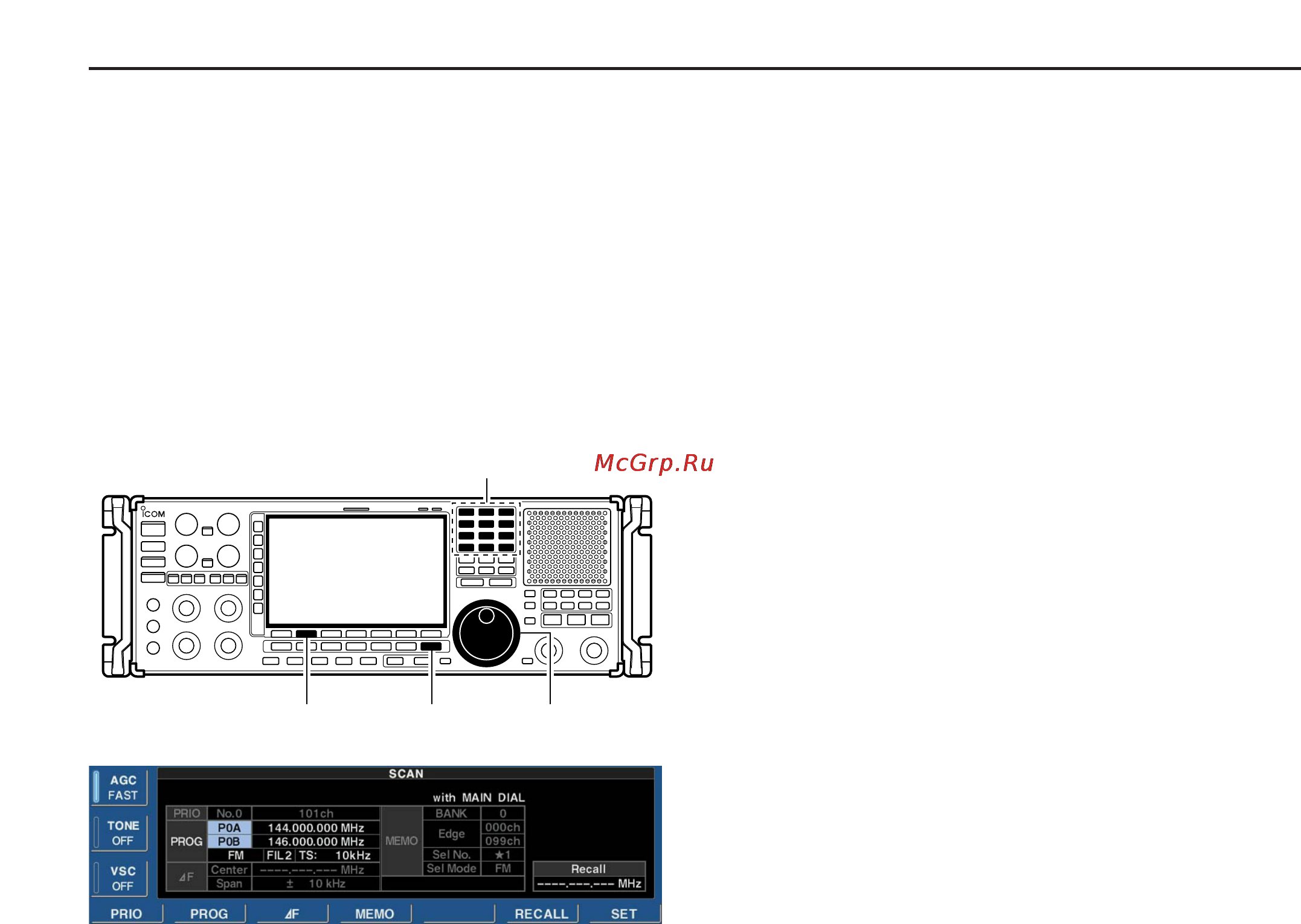 Icom IC-R9500 [108/194] Programmed scan