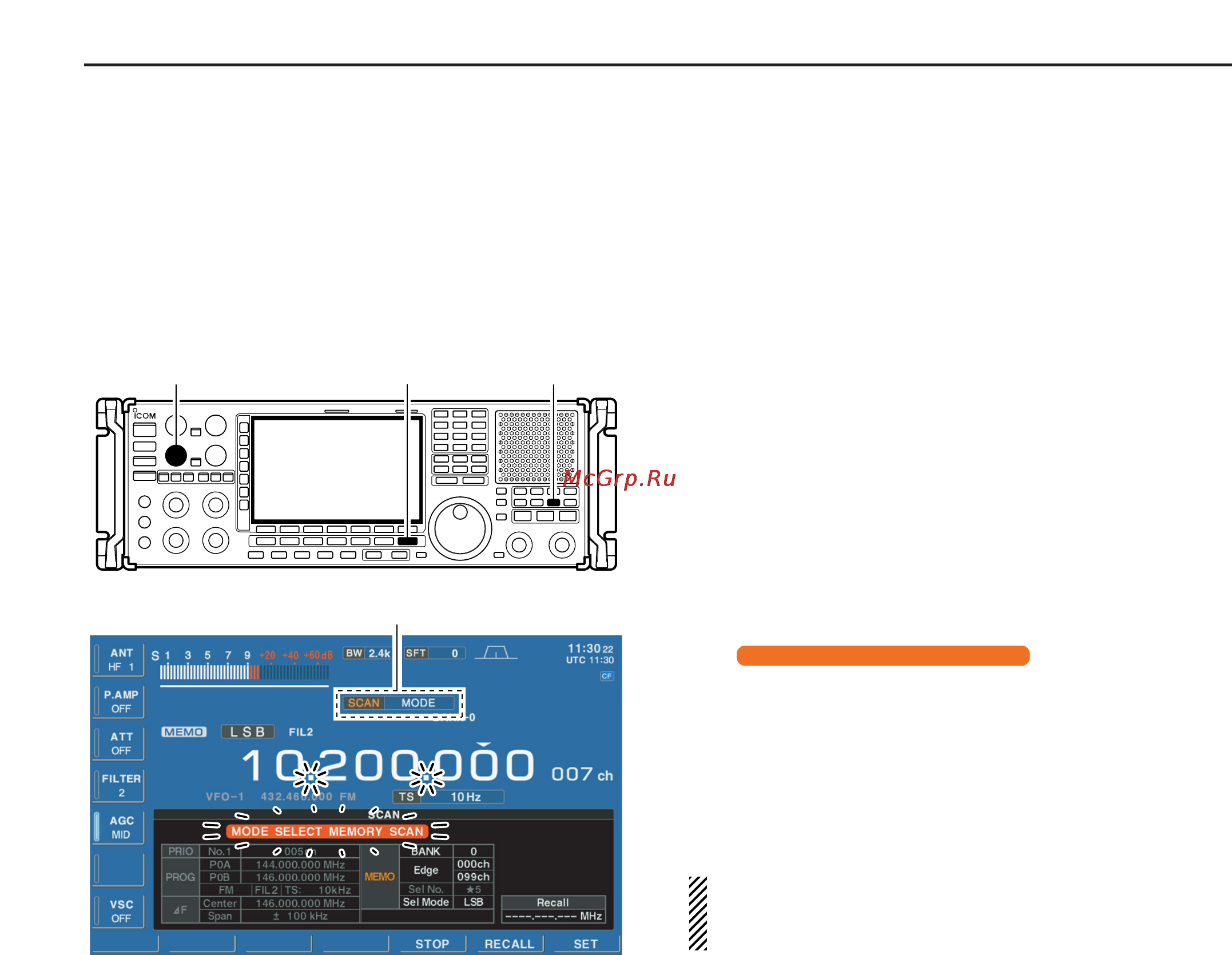 Icom IC-R9500 [116/194] D mode select memory scan operation