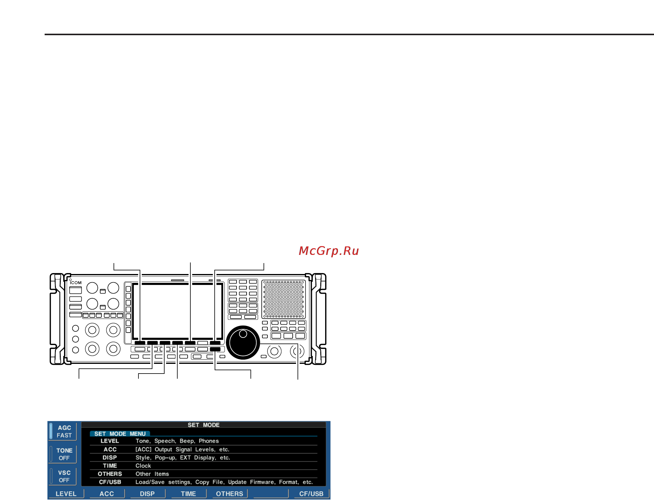 Icom IC-R9500 [130/194] Set mode description