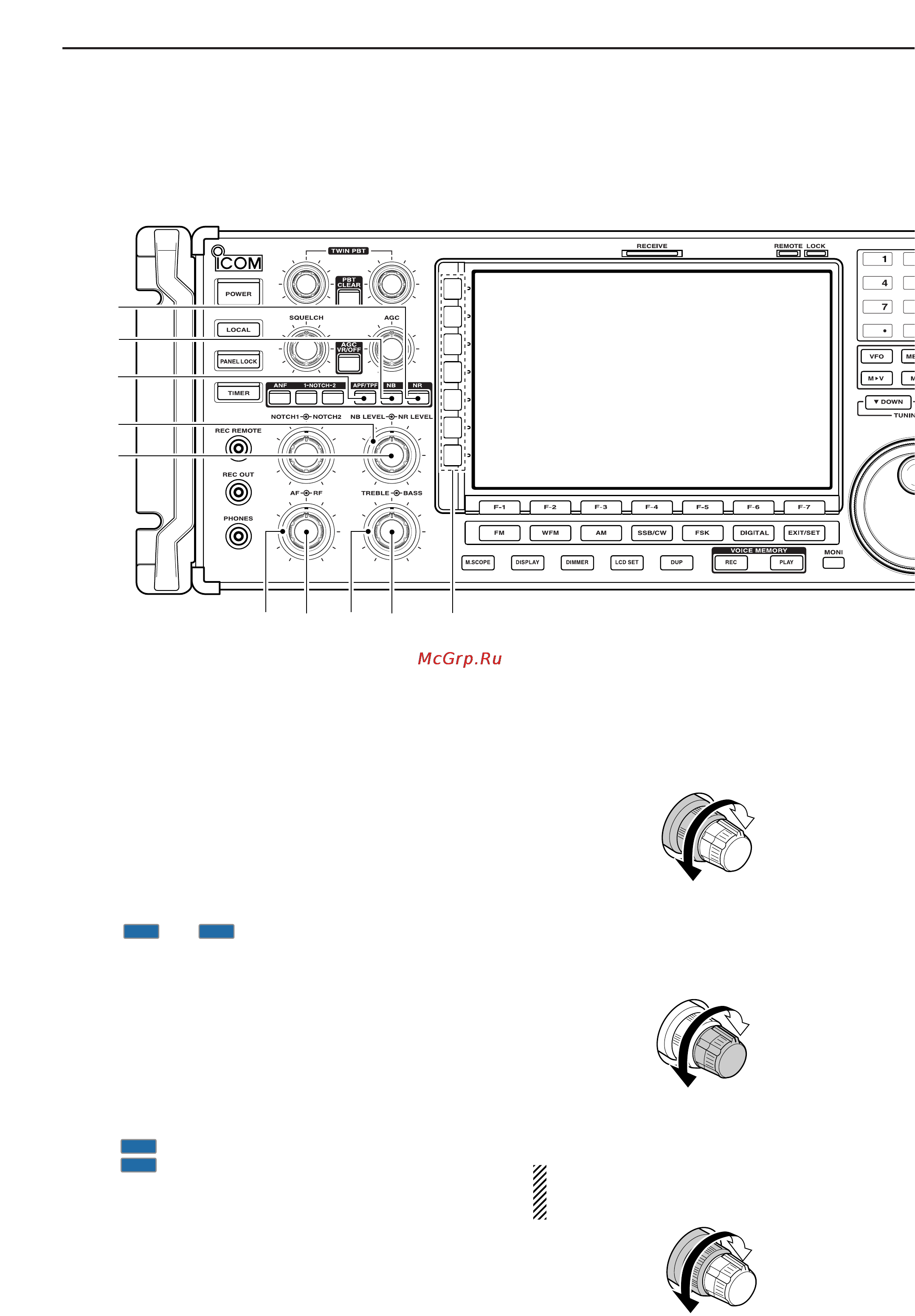 Icom IC-R9500 [14/194] Front panel continued