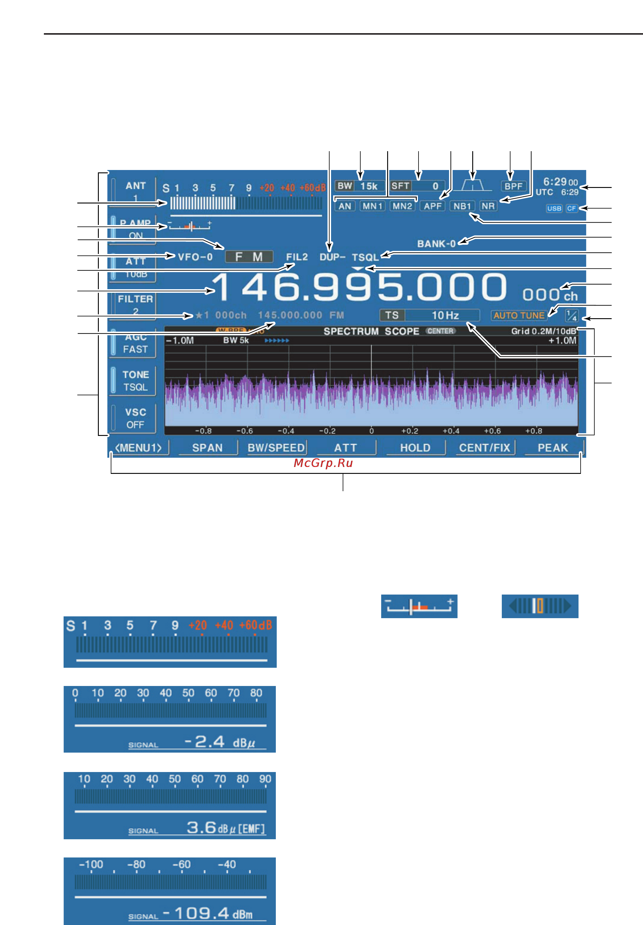 Icom IC-R9500 [22/194] Lcd display