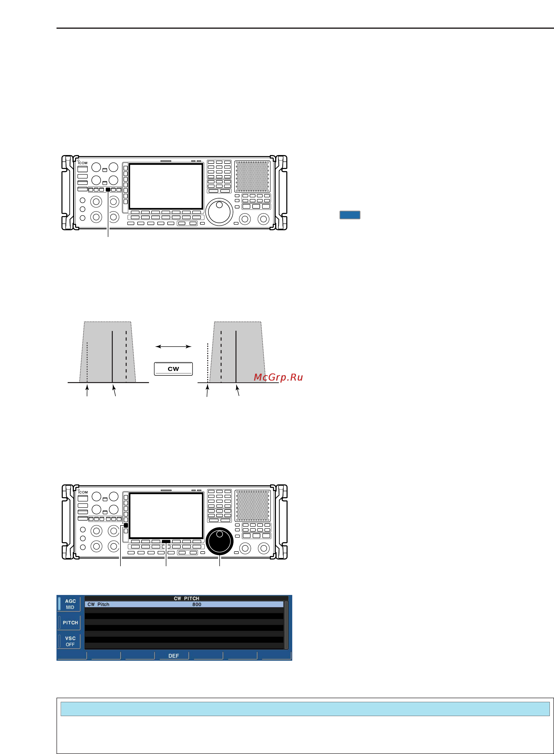 Icom IC-R9500 [55/194] D apf audio peak filter operation