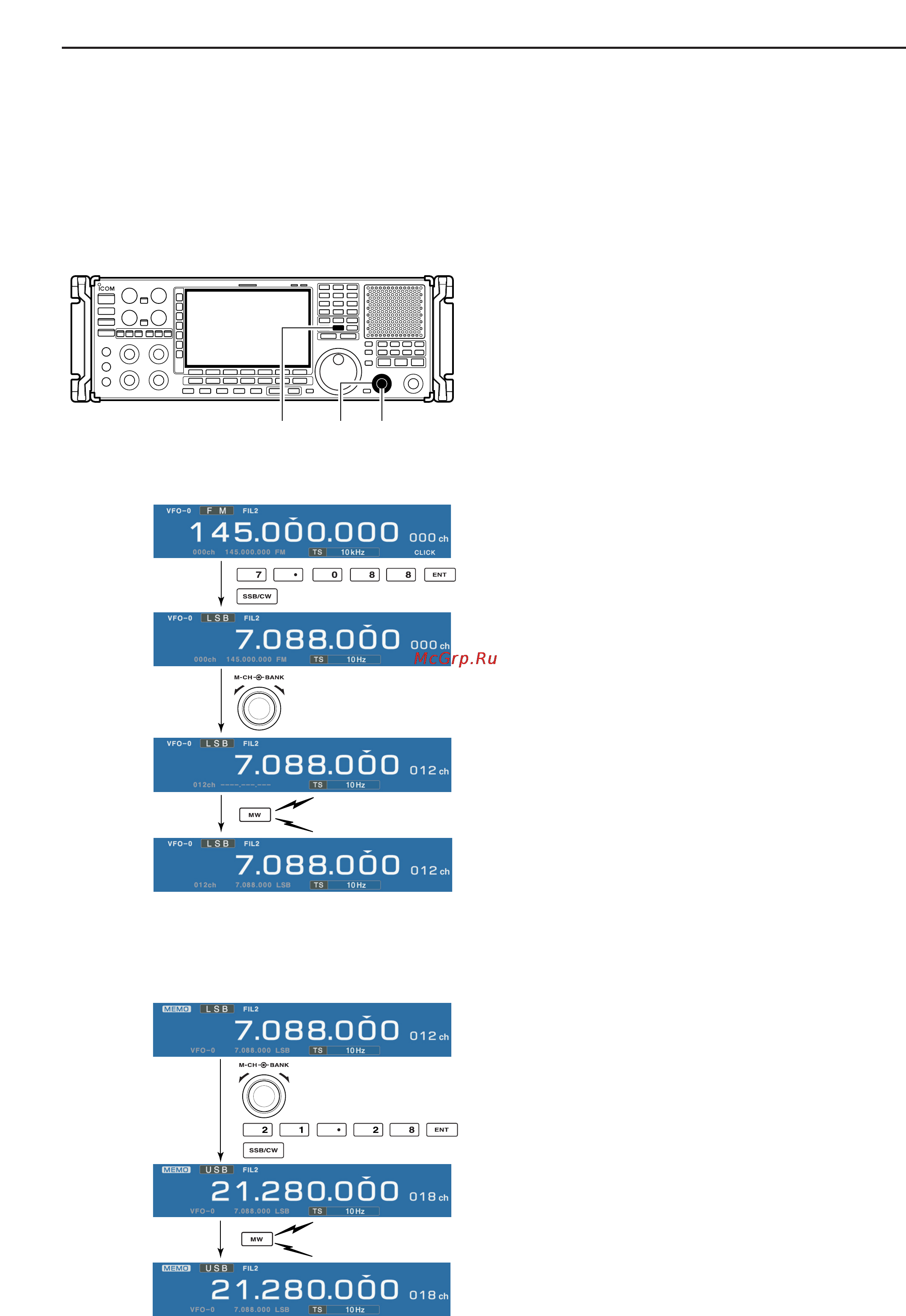 Icom IC-R9500 [96/194] Memory channel programming