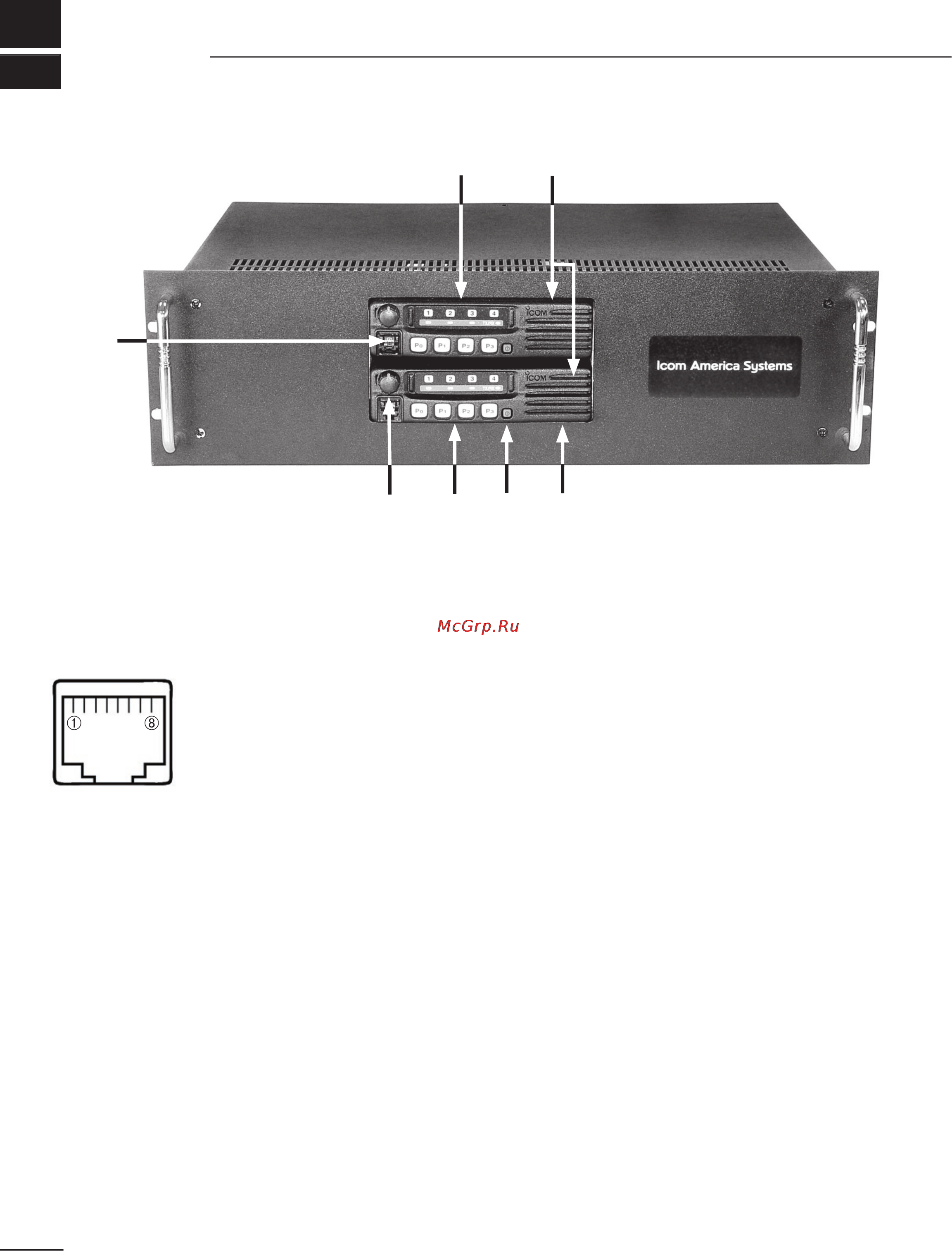 Icom CY-F221S [4/21] Panel description