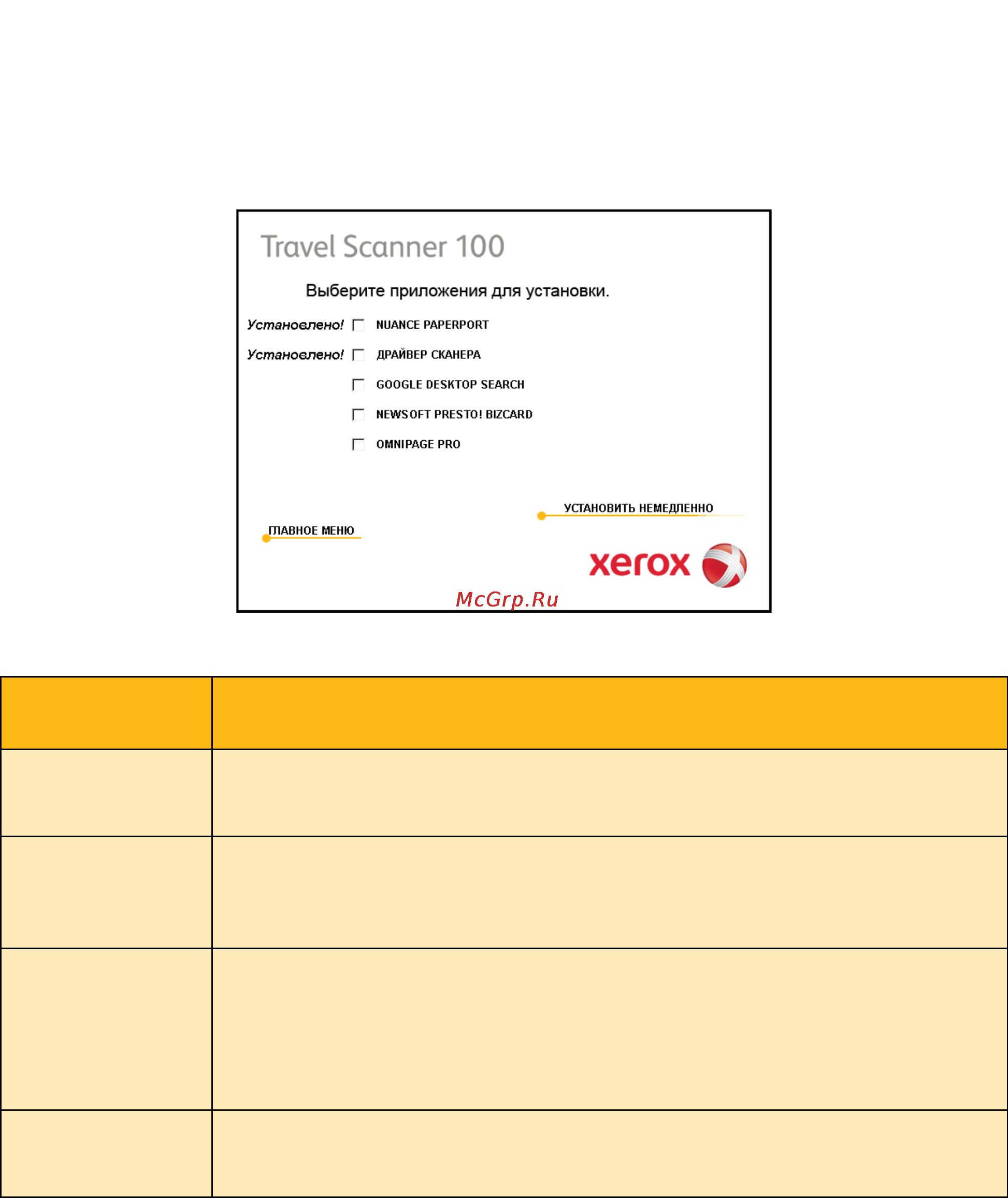 Xerox Travel Scanner 100 [19/100] Дополнительные приложения входящие в комплект поставки сканера