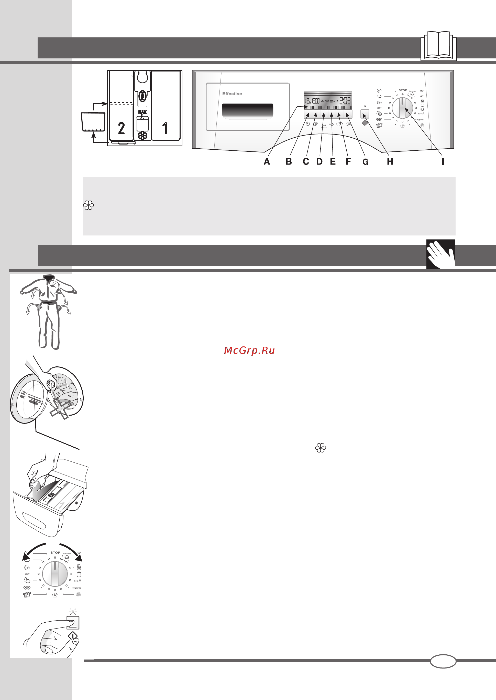 Ardo WDN 1495 LW [7/68] Correct washing procedure
