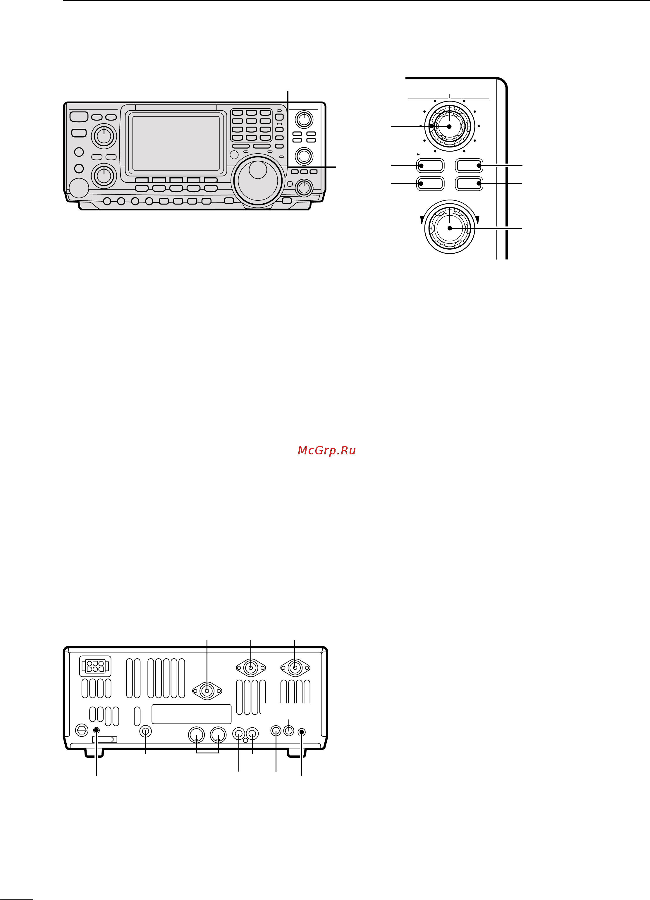 Icom IC-746 [8/88] 2 rear panel