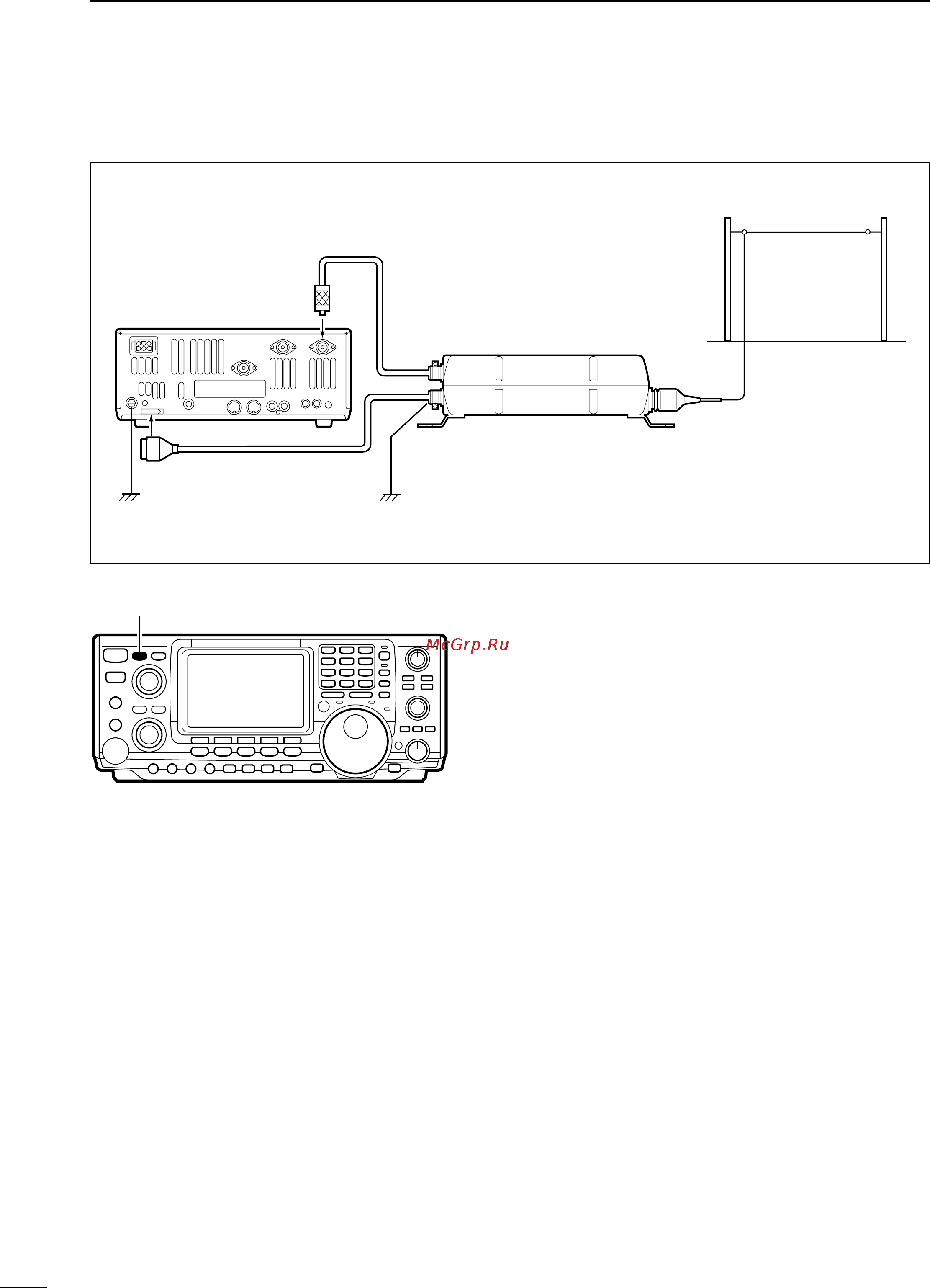Icom IC-746 [82/88] External antenna tuner connections