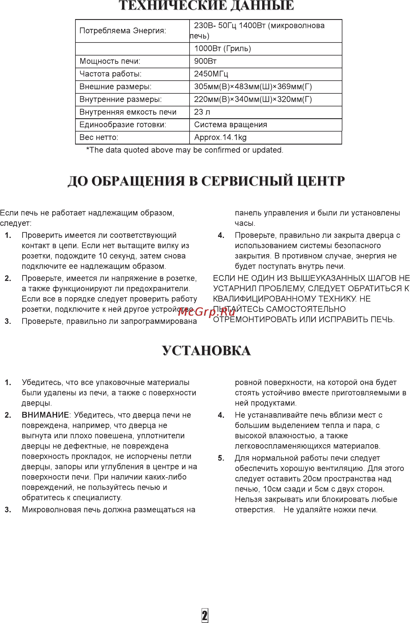 Ardo MWB23FG Инструкция по эксплуатации онлайн [3/17] 68911
