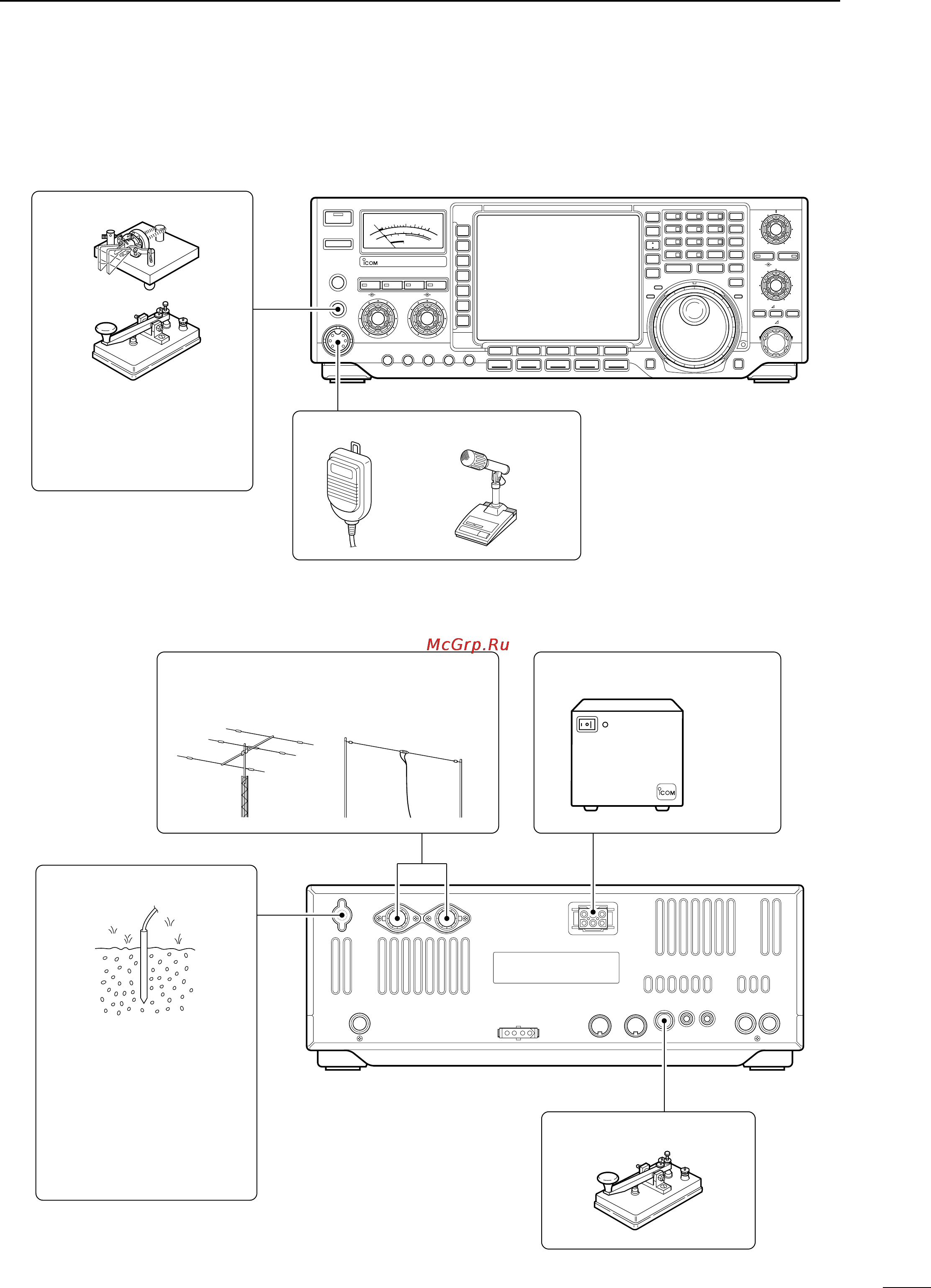 Icom IC-756 [17/72] I required connections