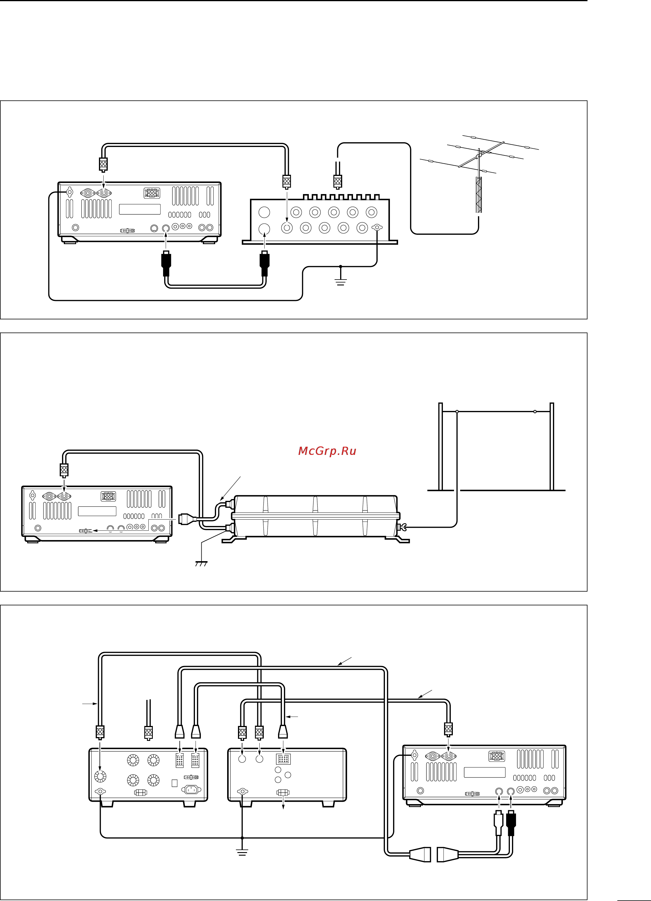 Icom IC-756 [21/72] I external antenna selector or antenna tuner connections