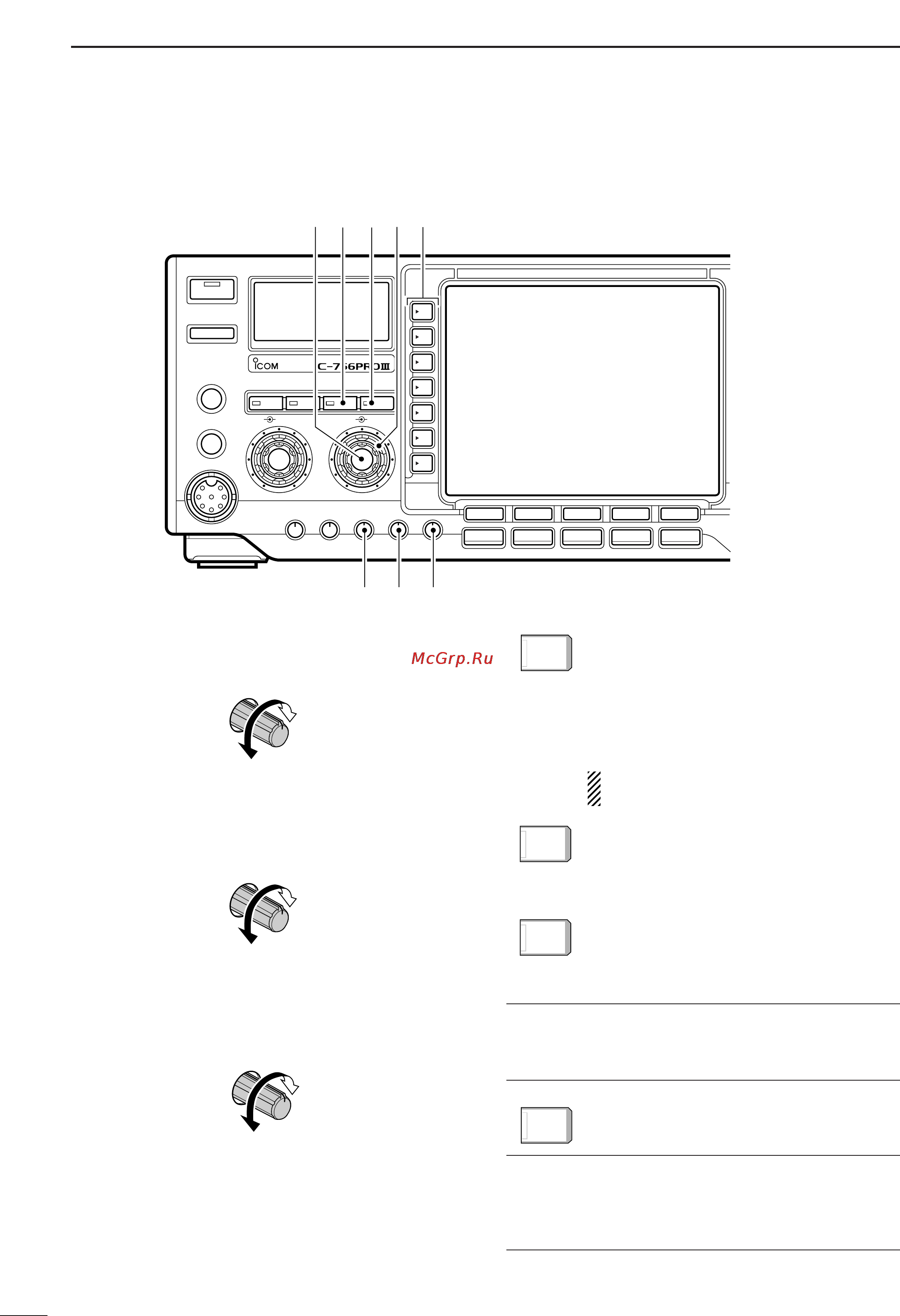 Icom IC-756PROIII [8/124] Front panel