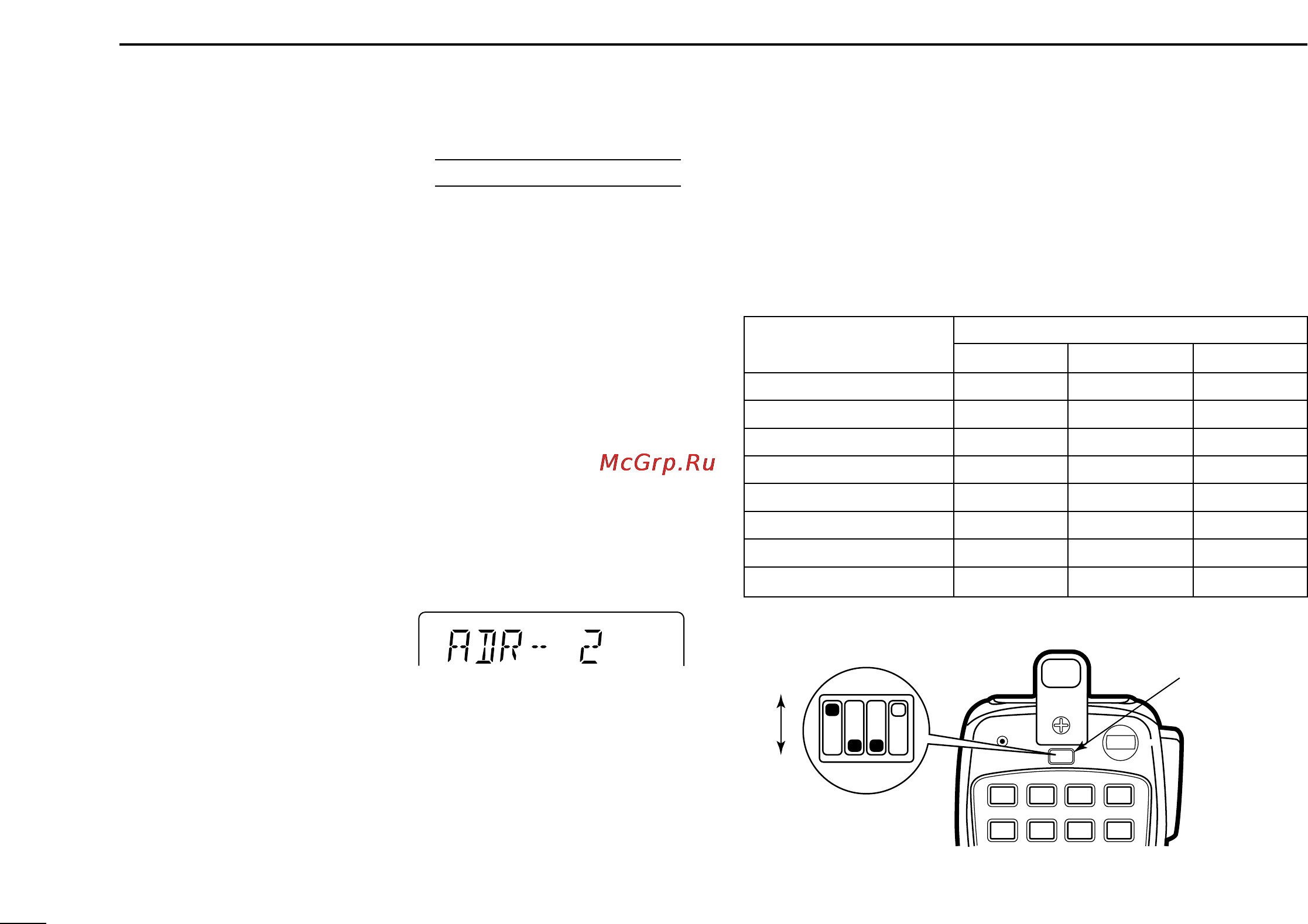 Icom IC-2100H [58/72] I microphone address
