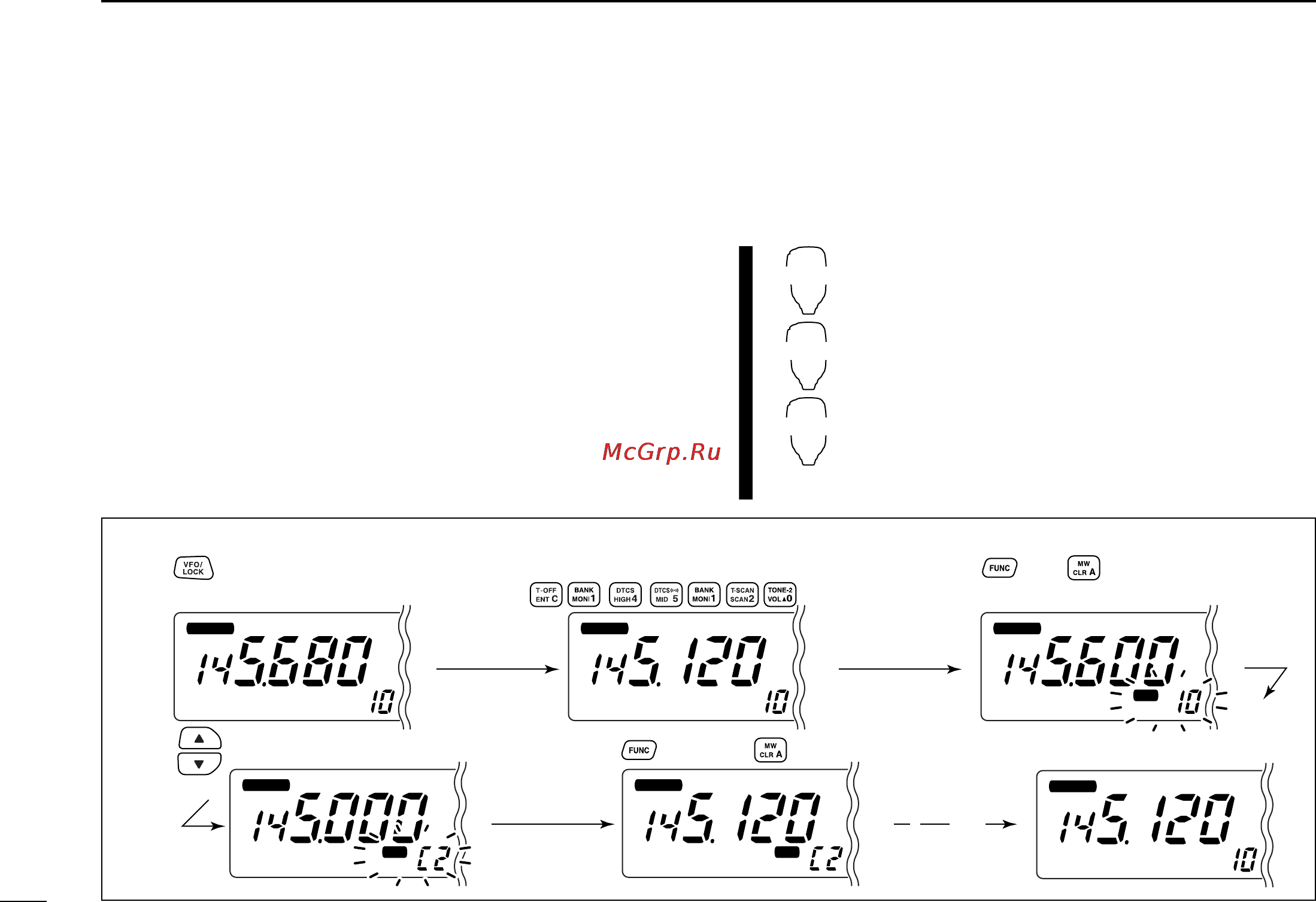 Icom IC-2720H [56/96] I programming a call channel