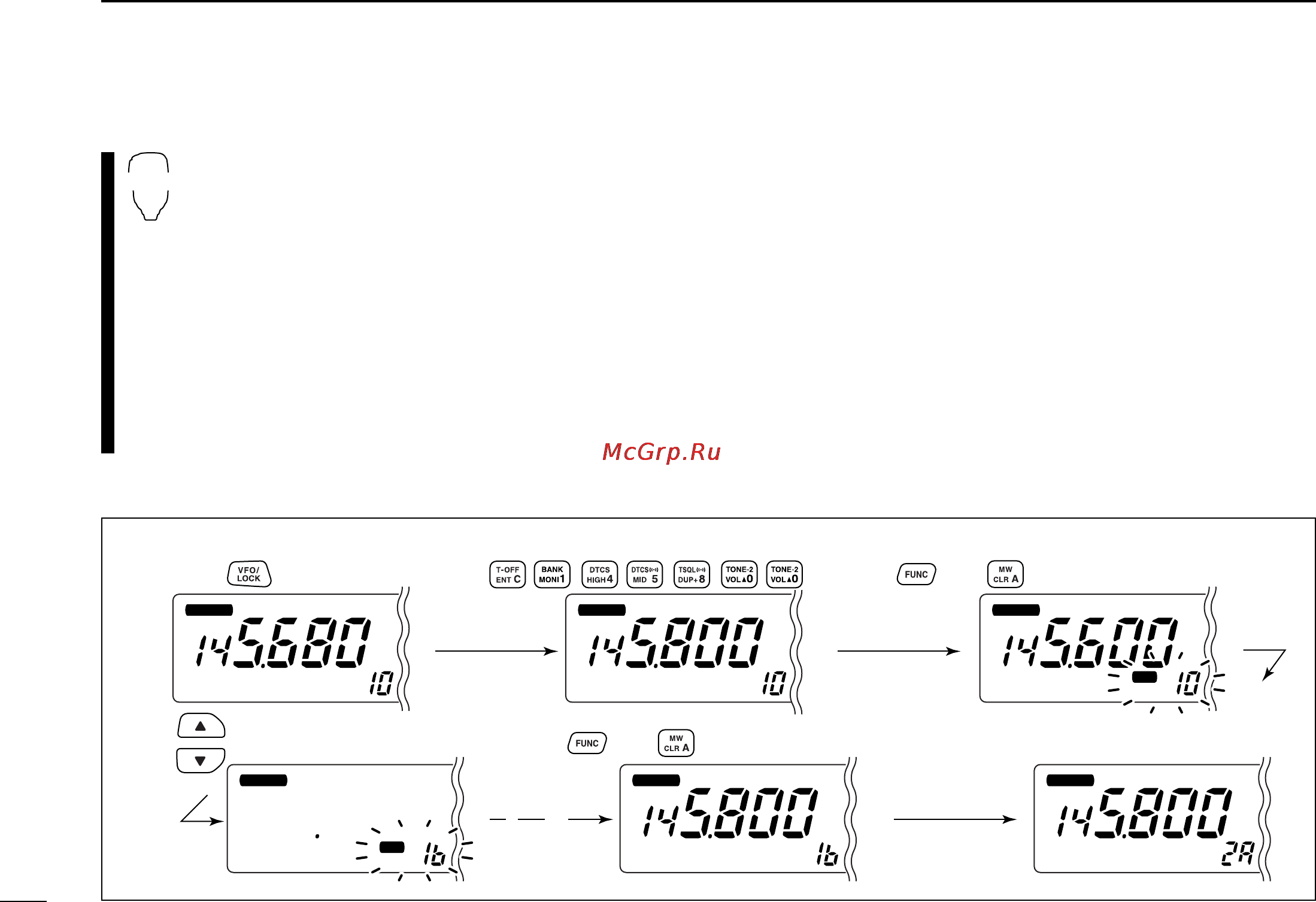 Icom IC-2720H [60/96] D programming scan edges via microphone