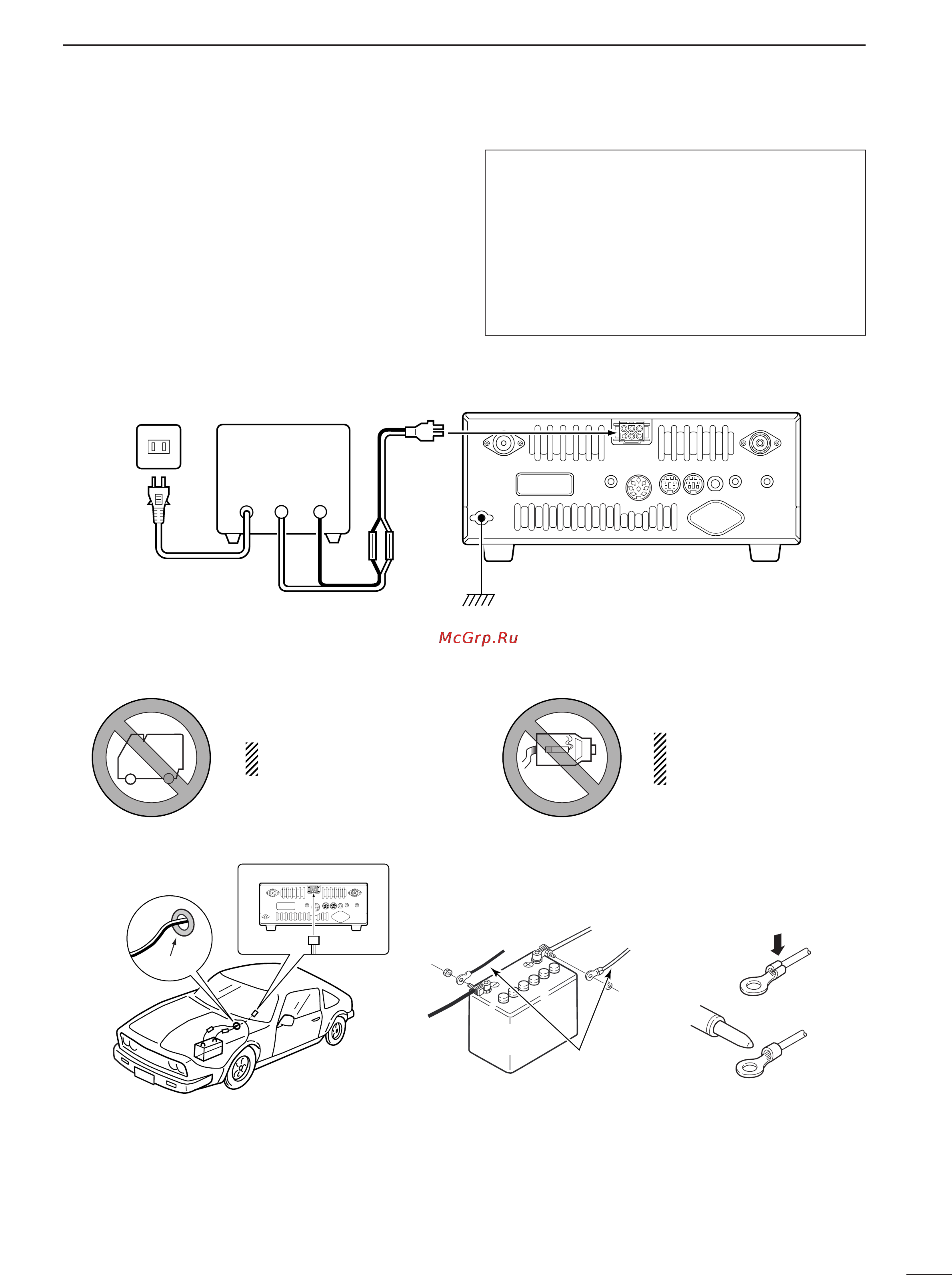 Icom IC-910H [19/86] I power supply connections