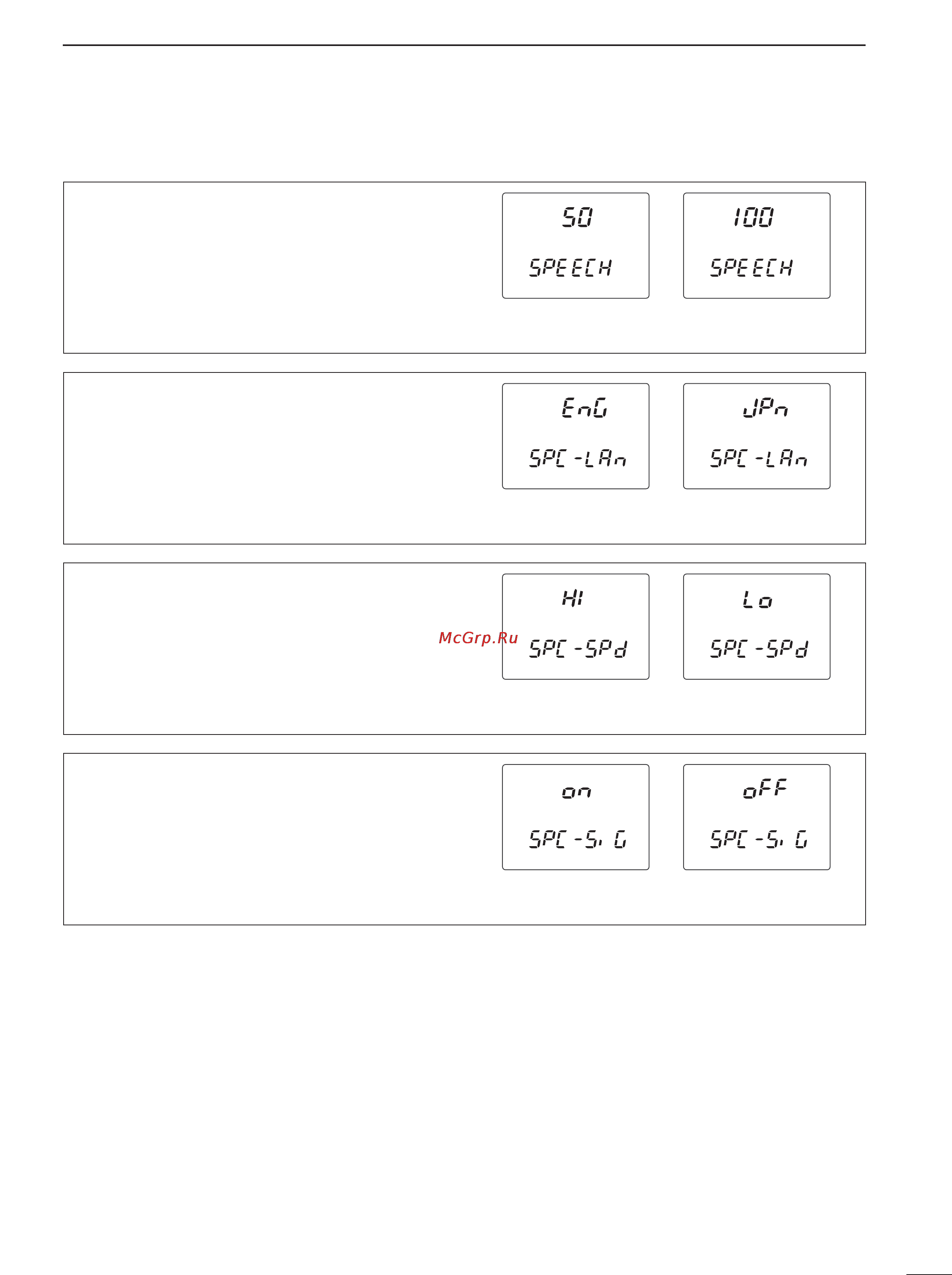 Icom IC-910H [71/86] I speech set mode