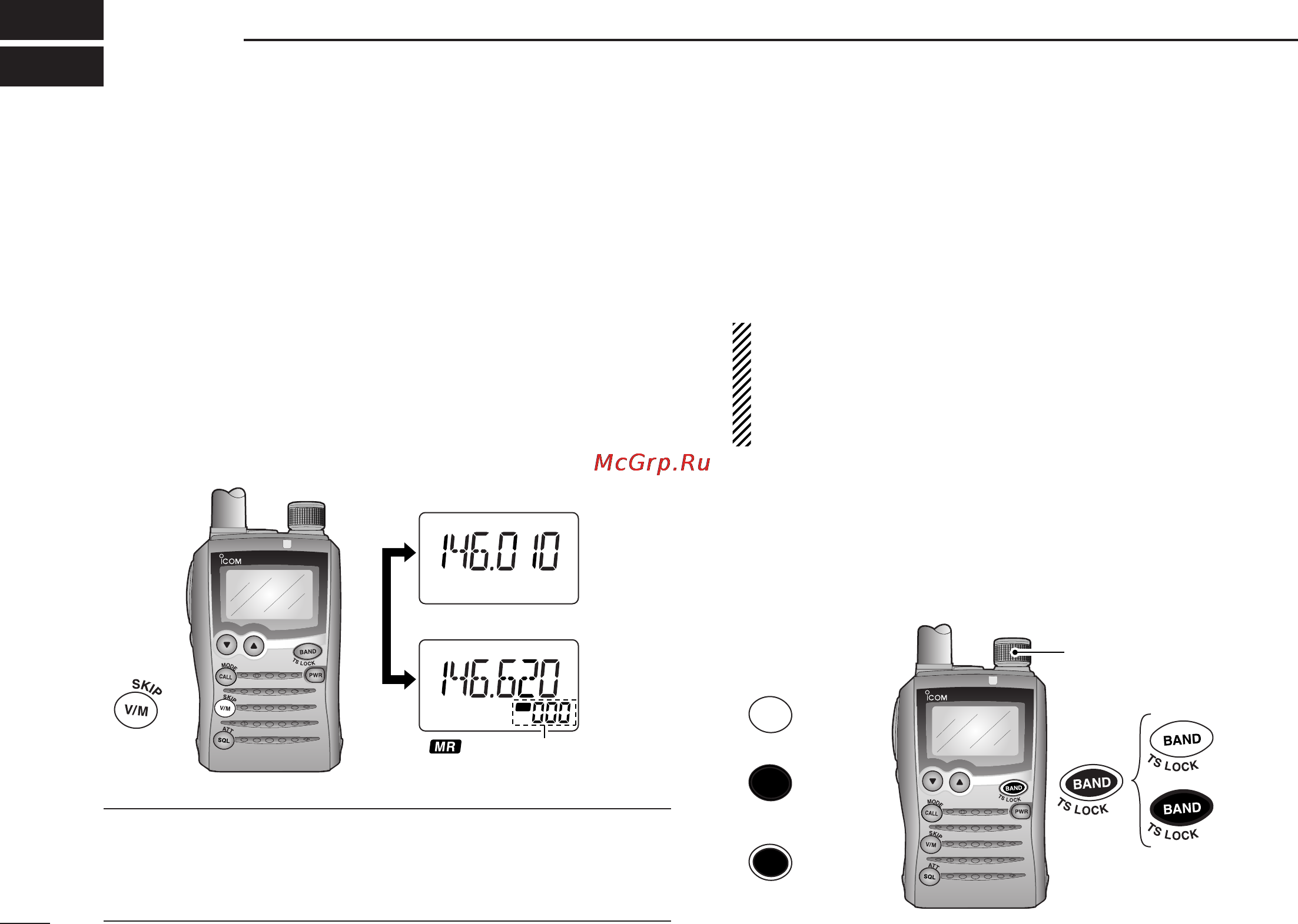 Icom IC-P7A [22/96] Frequency and channel setting