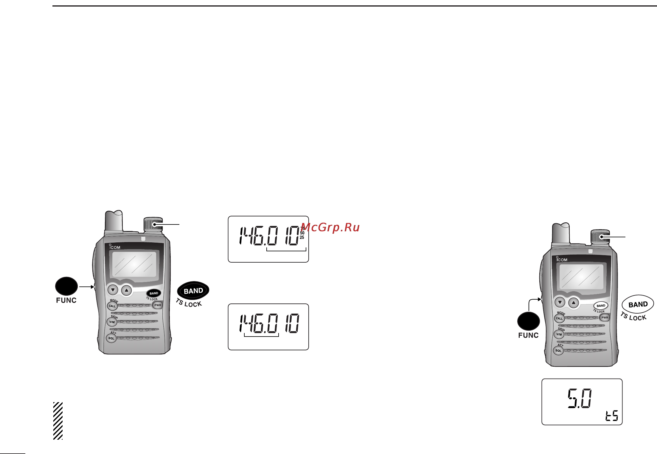 Icom IC-P7A [24/96] Setting a frequency