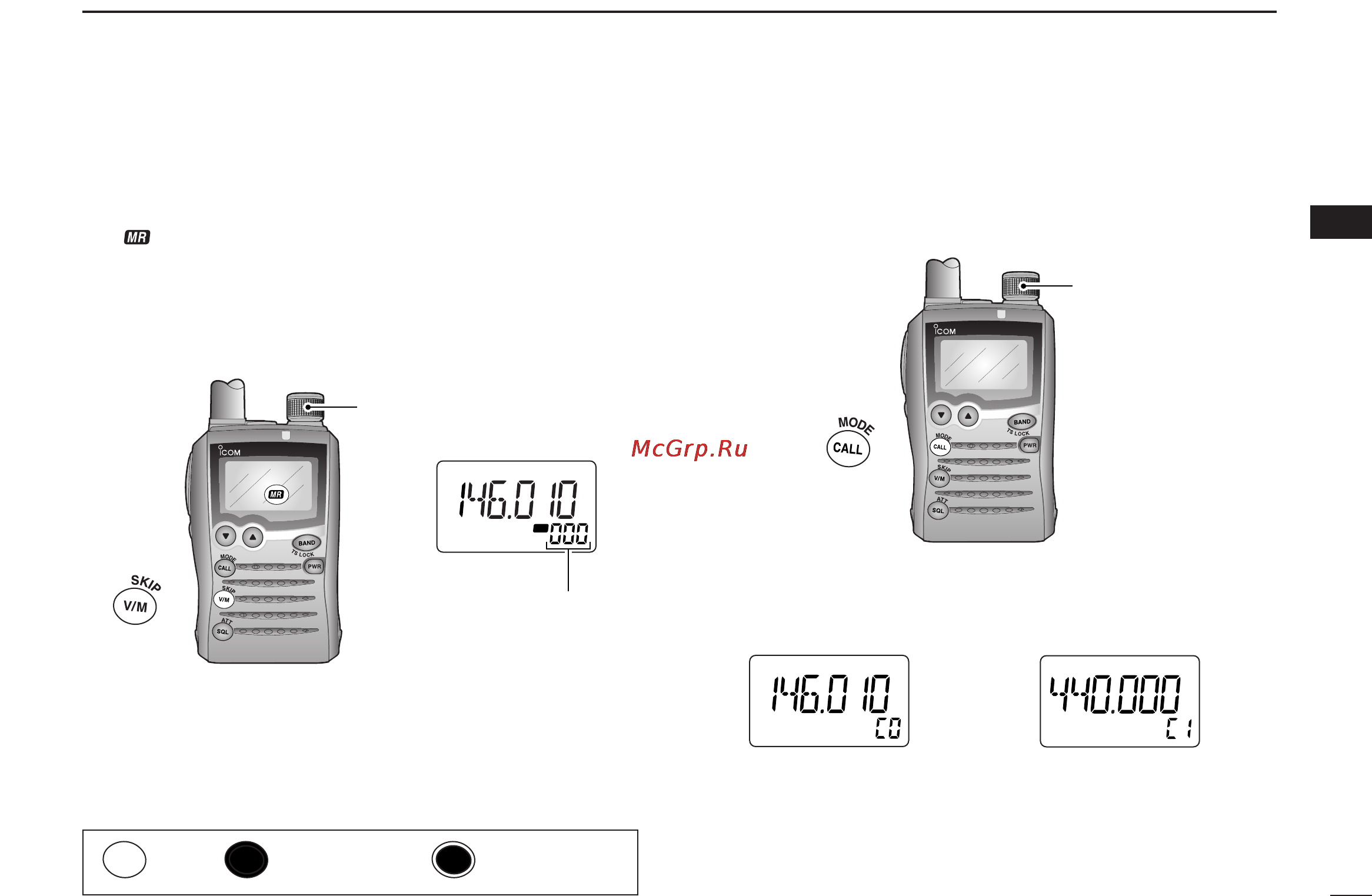 Icom IC-P7A [25/96] Selecting a call channel