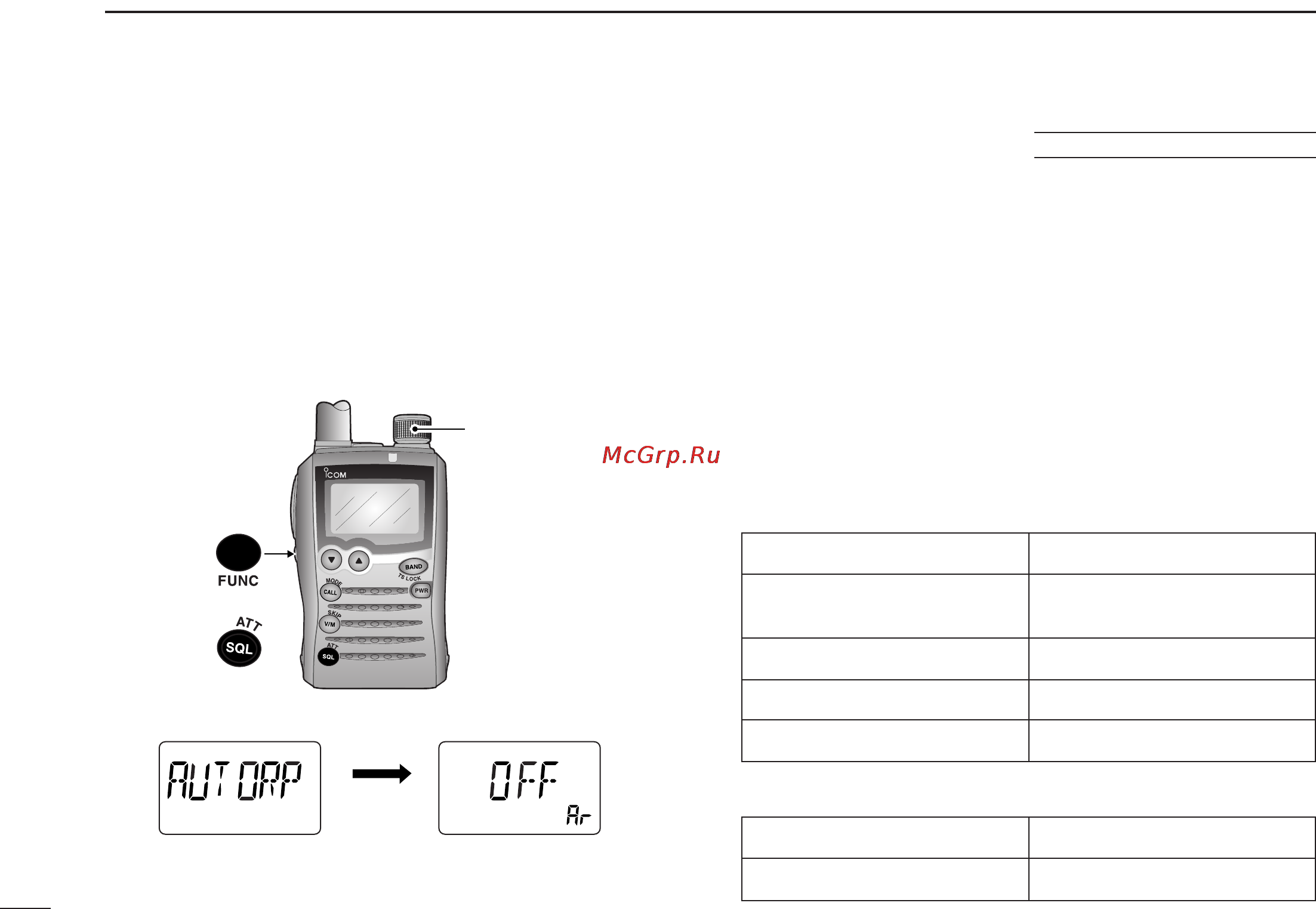Icom IC-P7A [36/96] Auto repeater function