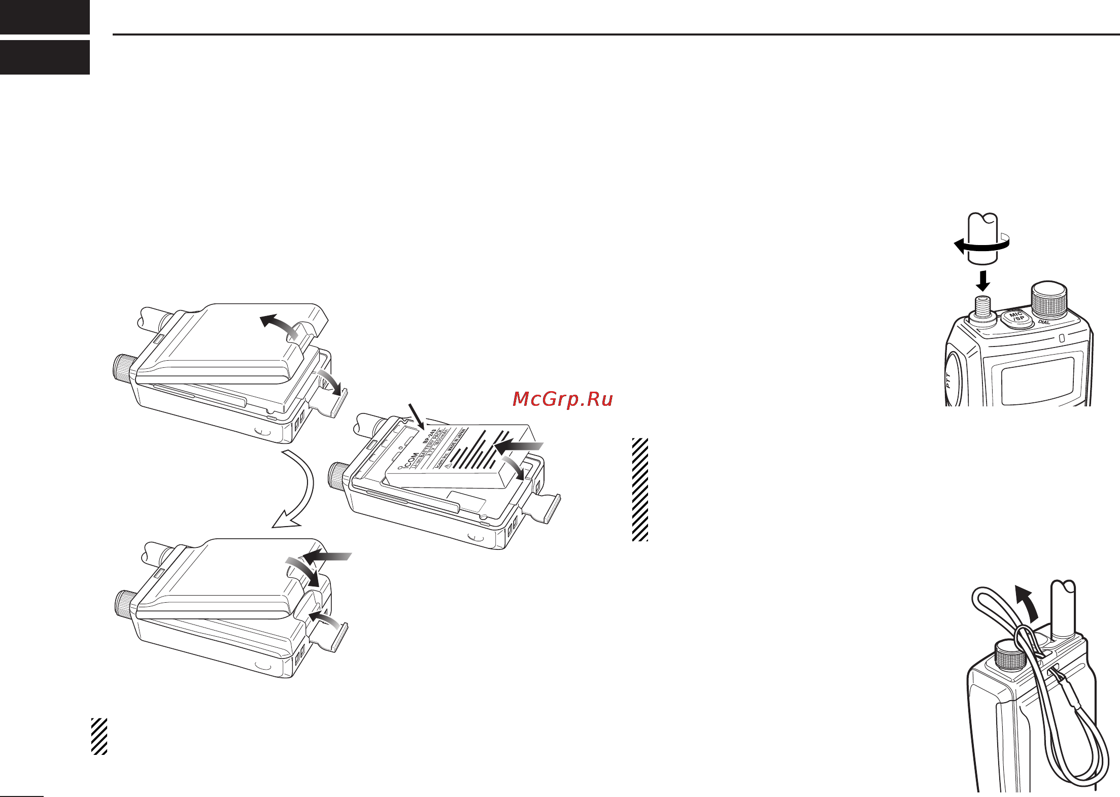 Icom IC-P7A [6/96] Quick reference guide