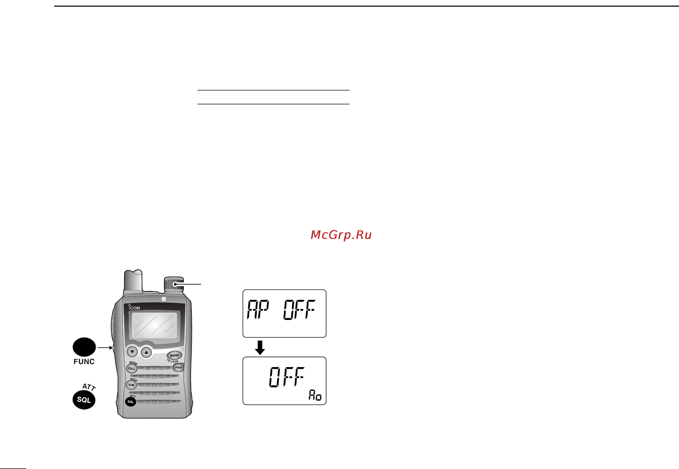 Icom IC-P7A [76/96] Auto power off function