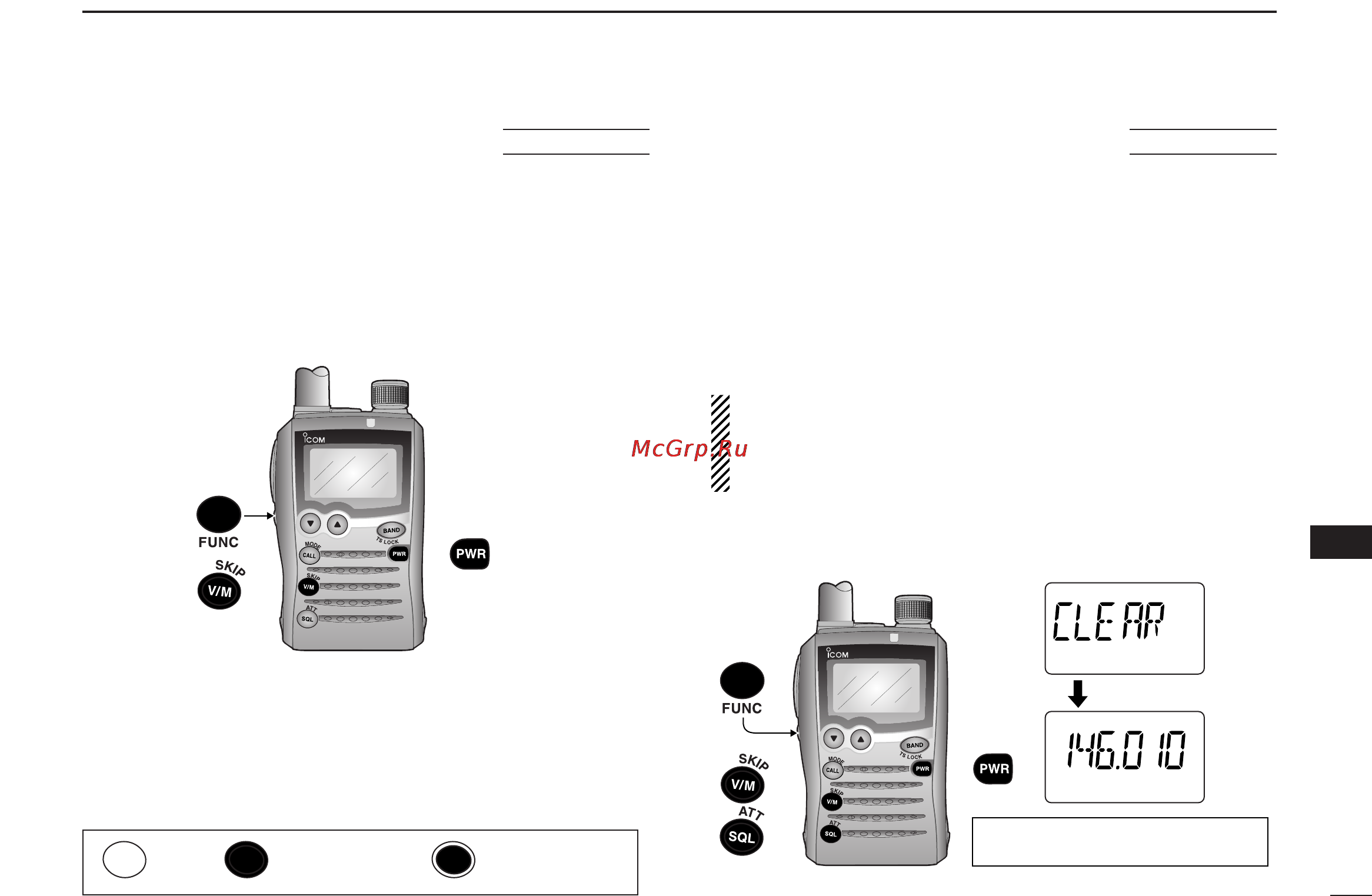 Icom IC-P7A [77/96] All reset