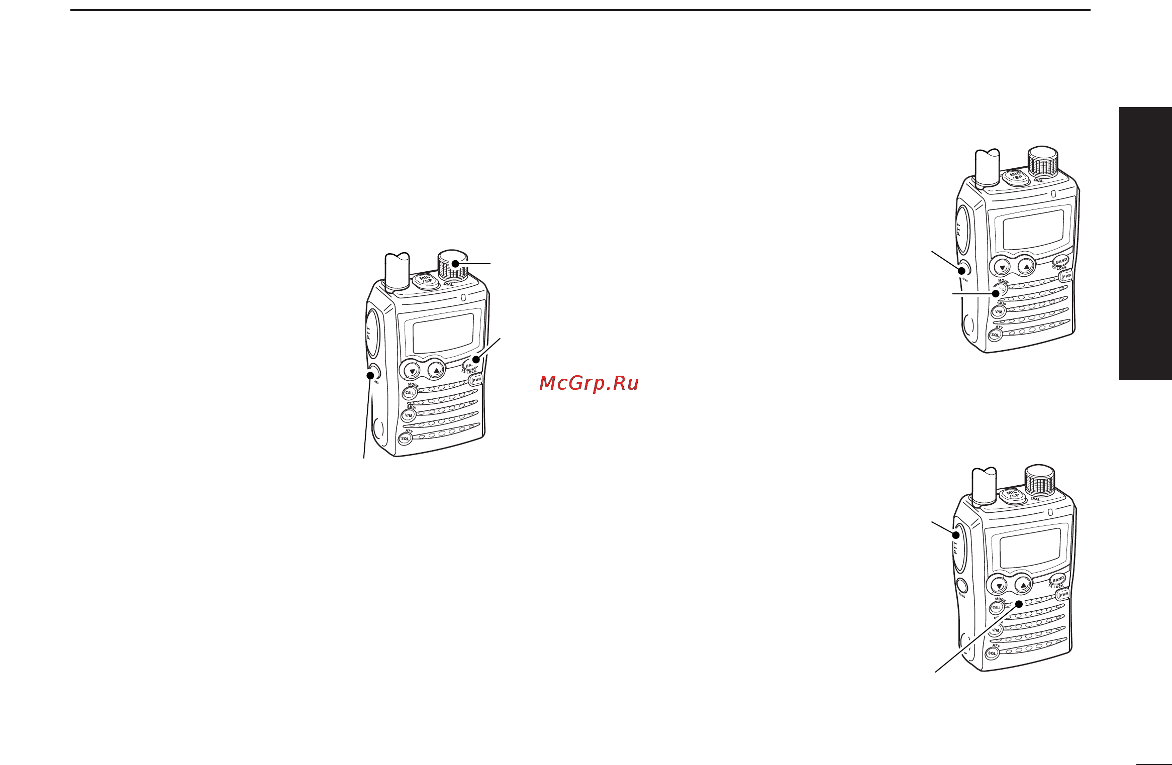 Icom IC-P7A [9/96] Quick reference guide