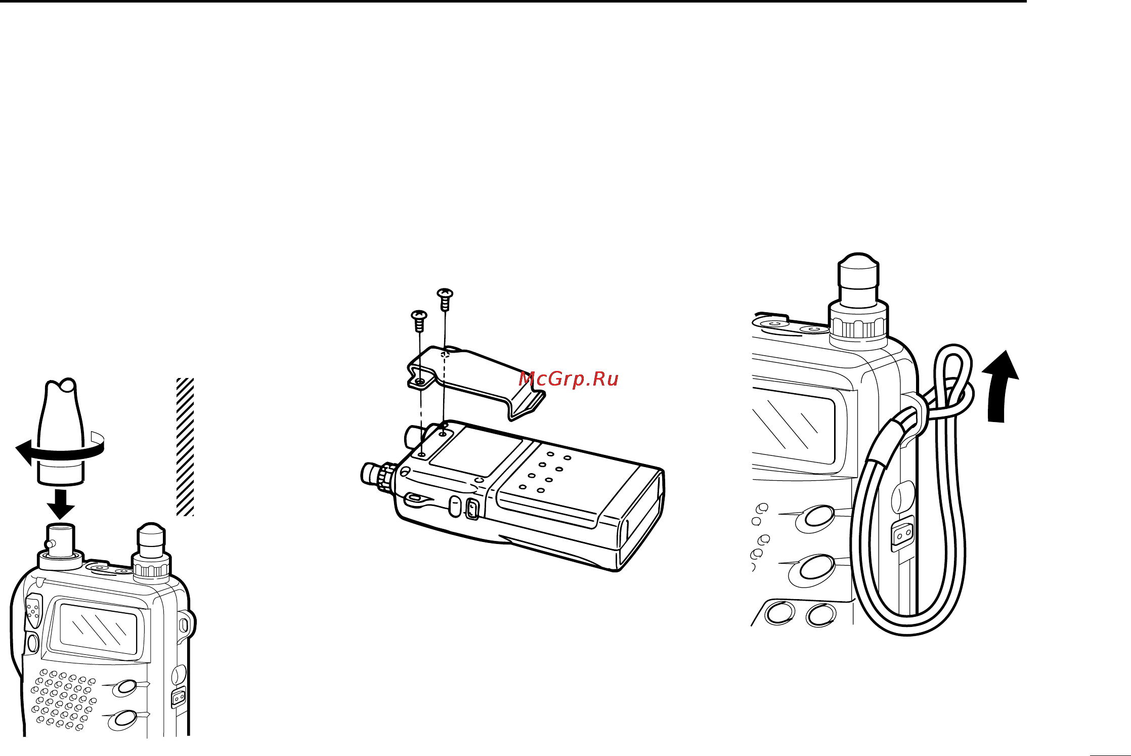 Icom IC-T7H [13/36] I accessory attachment