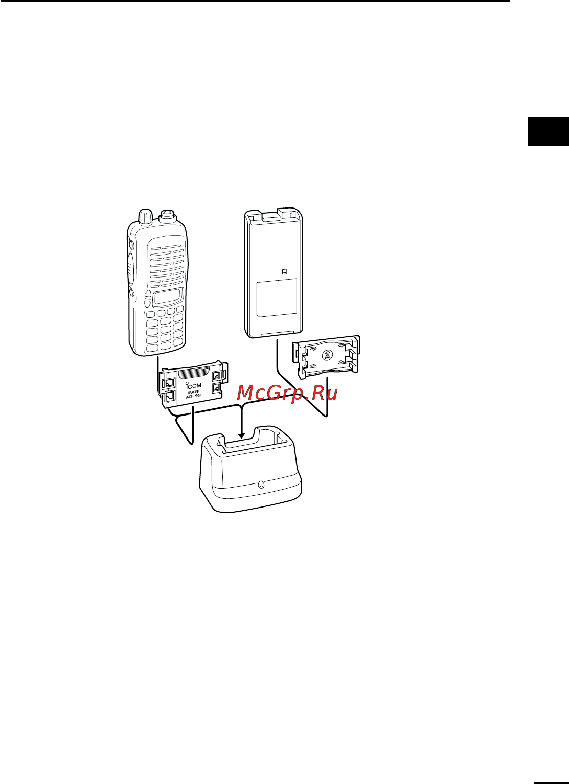 Icom IC-V8 [27/80] I battery charging