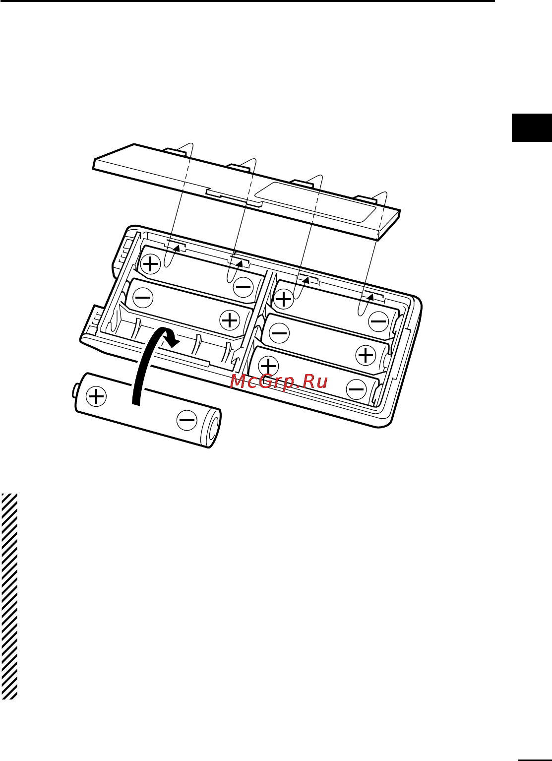 Icom IC-V8 [31/80] I battery case