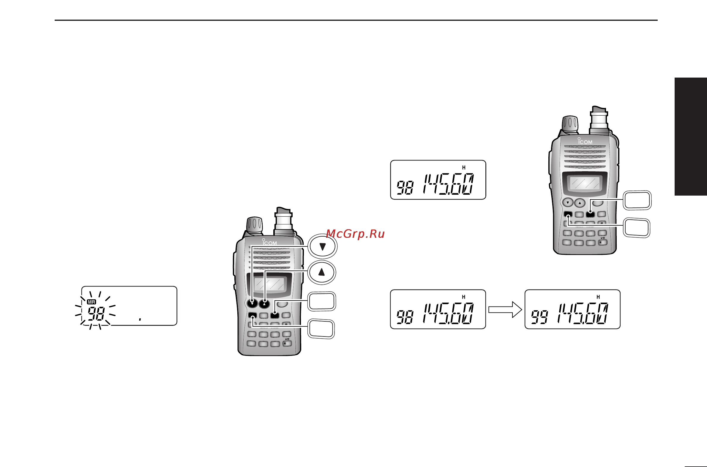 Icom IC-V85 [13/80] Programming memory channels